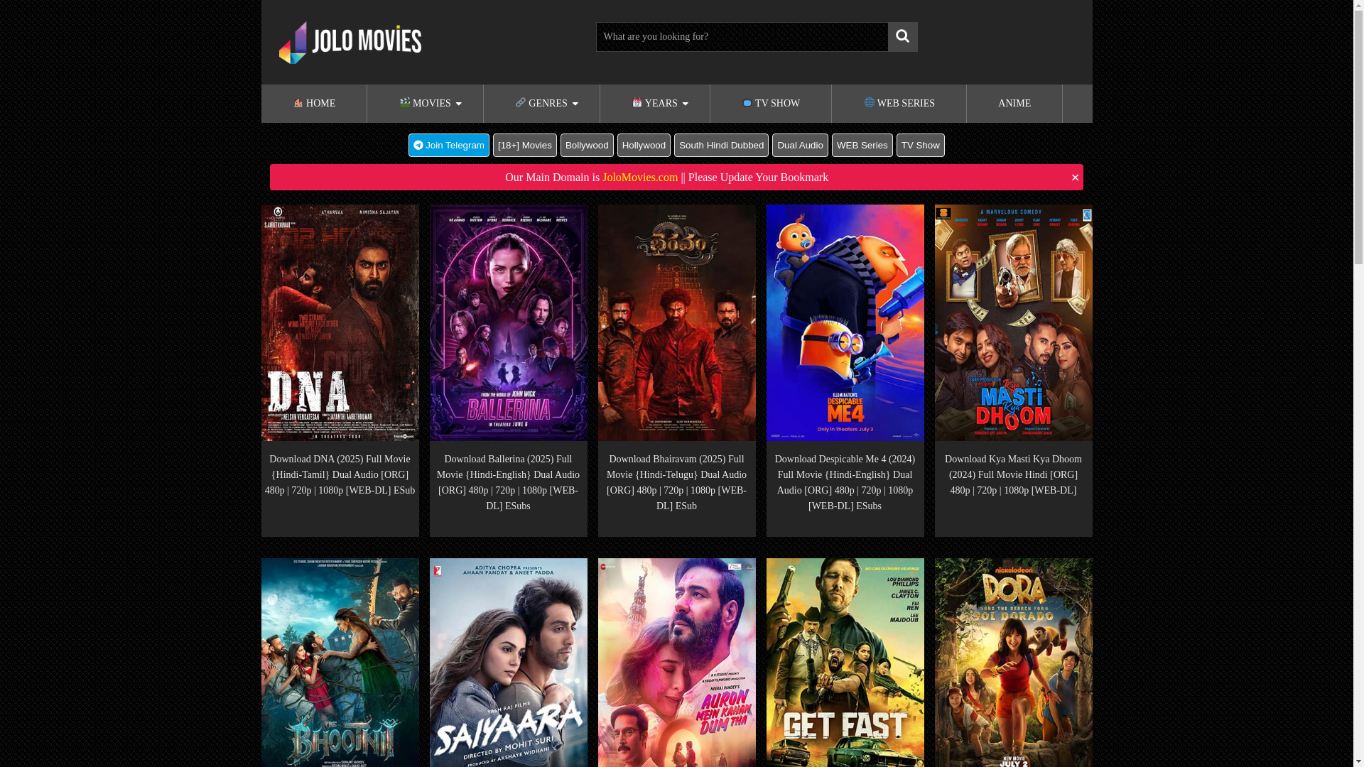 website screenshot of https://jolomovies.site/