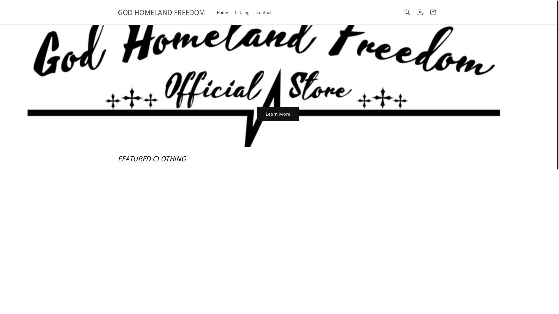 website screenshot of https://godhomelandfreedom.com/