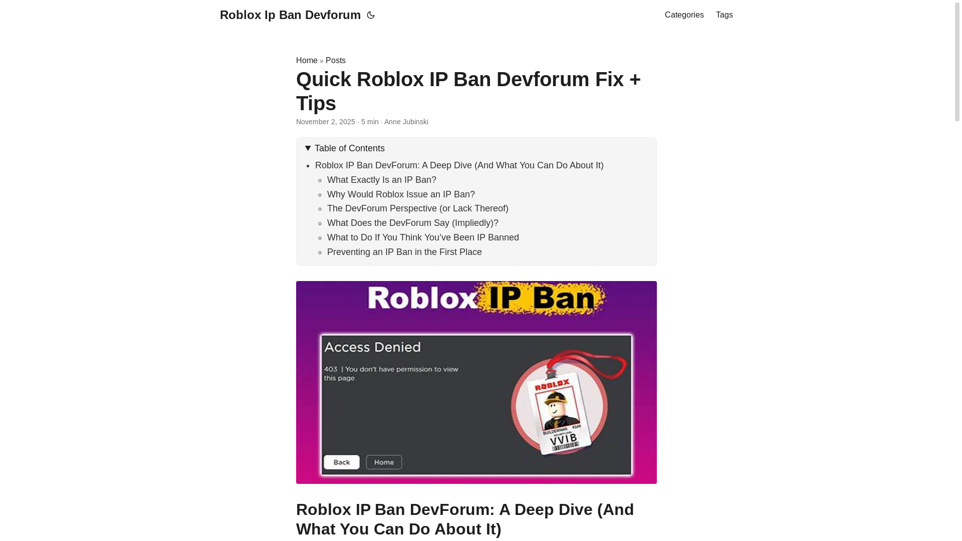 website screenshot of https://roblox-ip-ban-devforum.pages.dev/