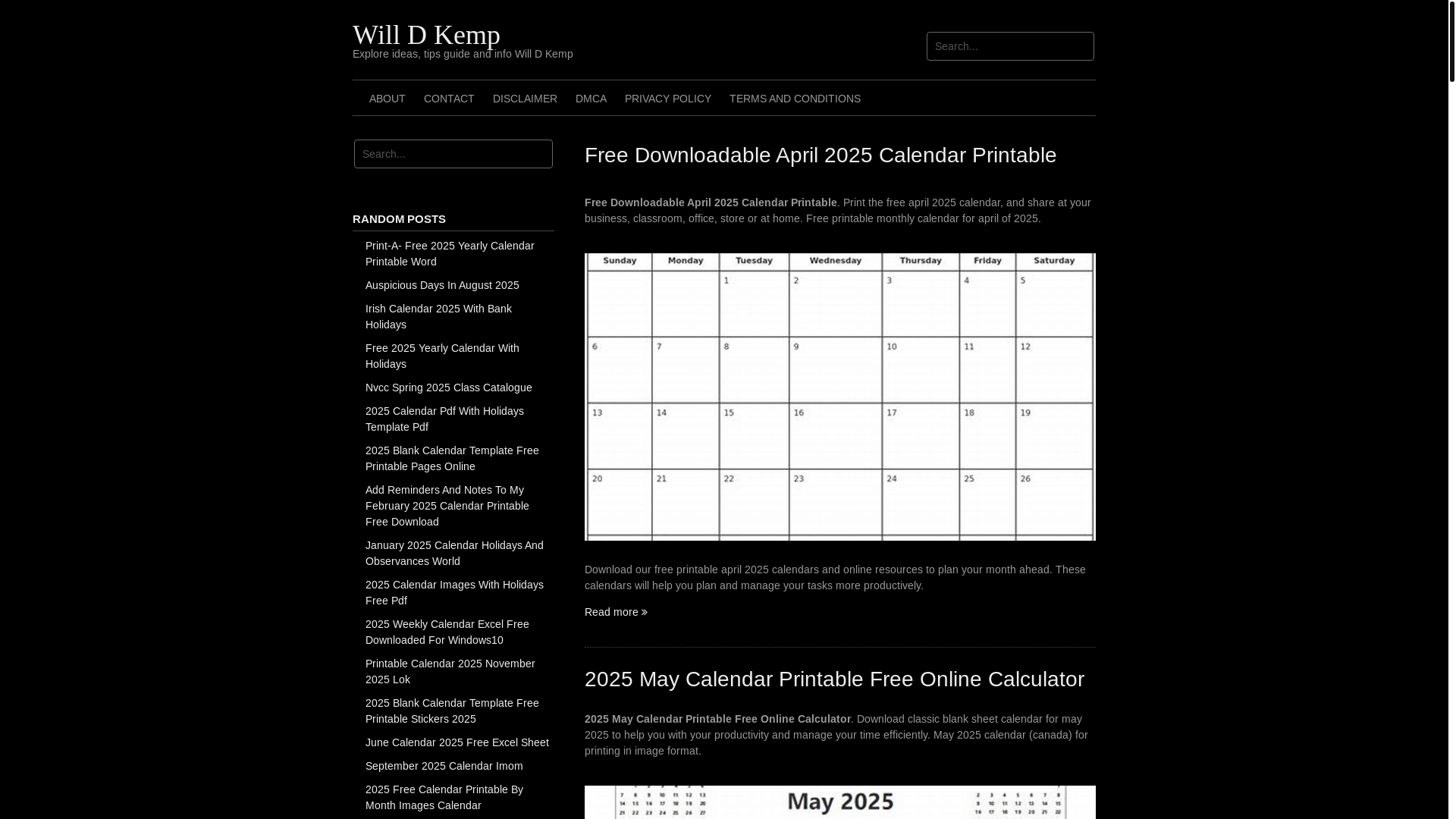 website screenshot of https://willdkemp.pages.dev/