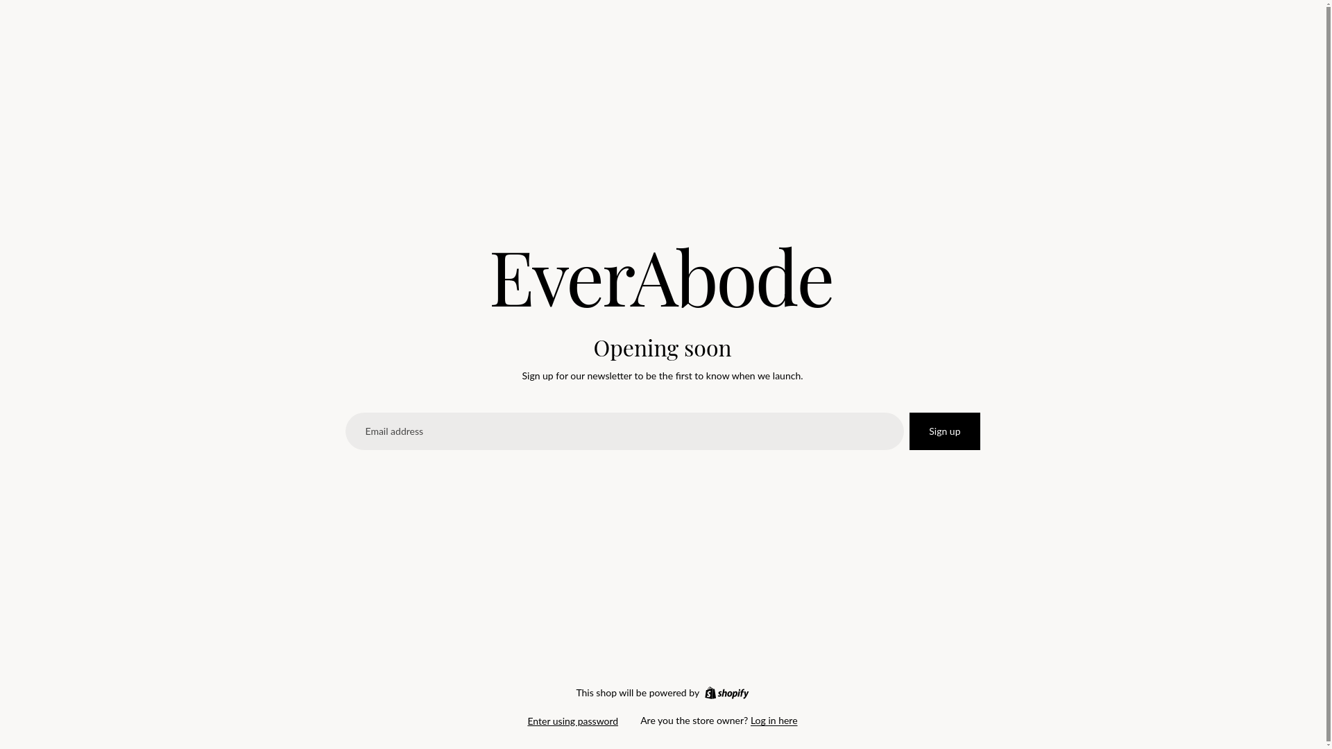 website screenshot of https://everabode.ca/