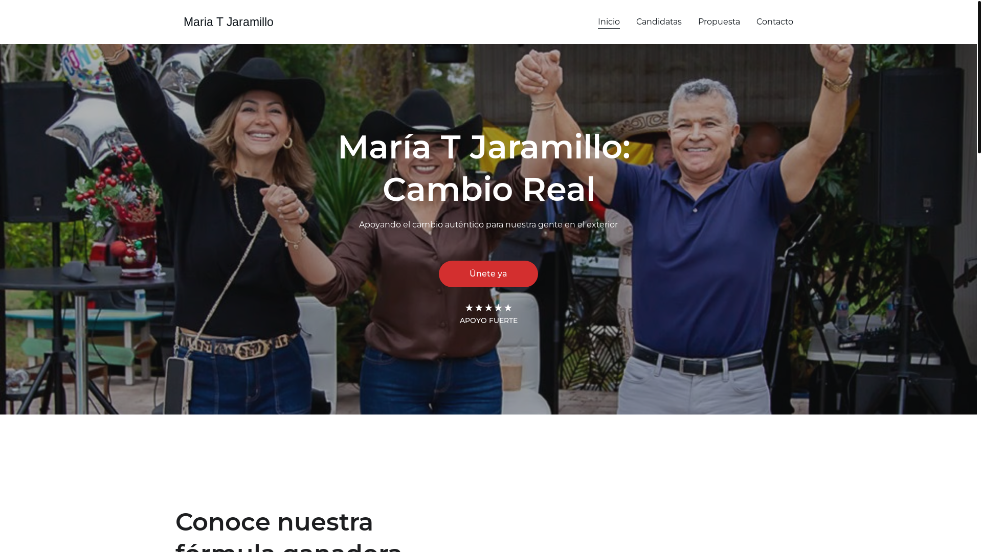website screenshot of https://mariatjaramillo.org/