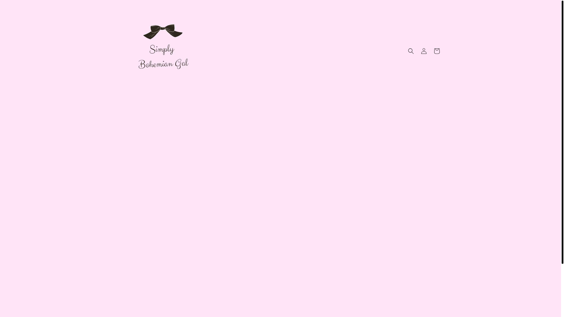 website screenshot of https://simplybohemiangal.com/