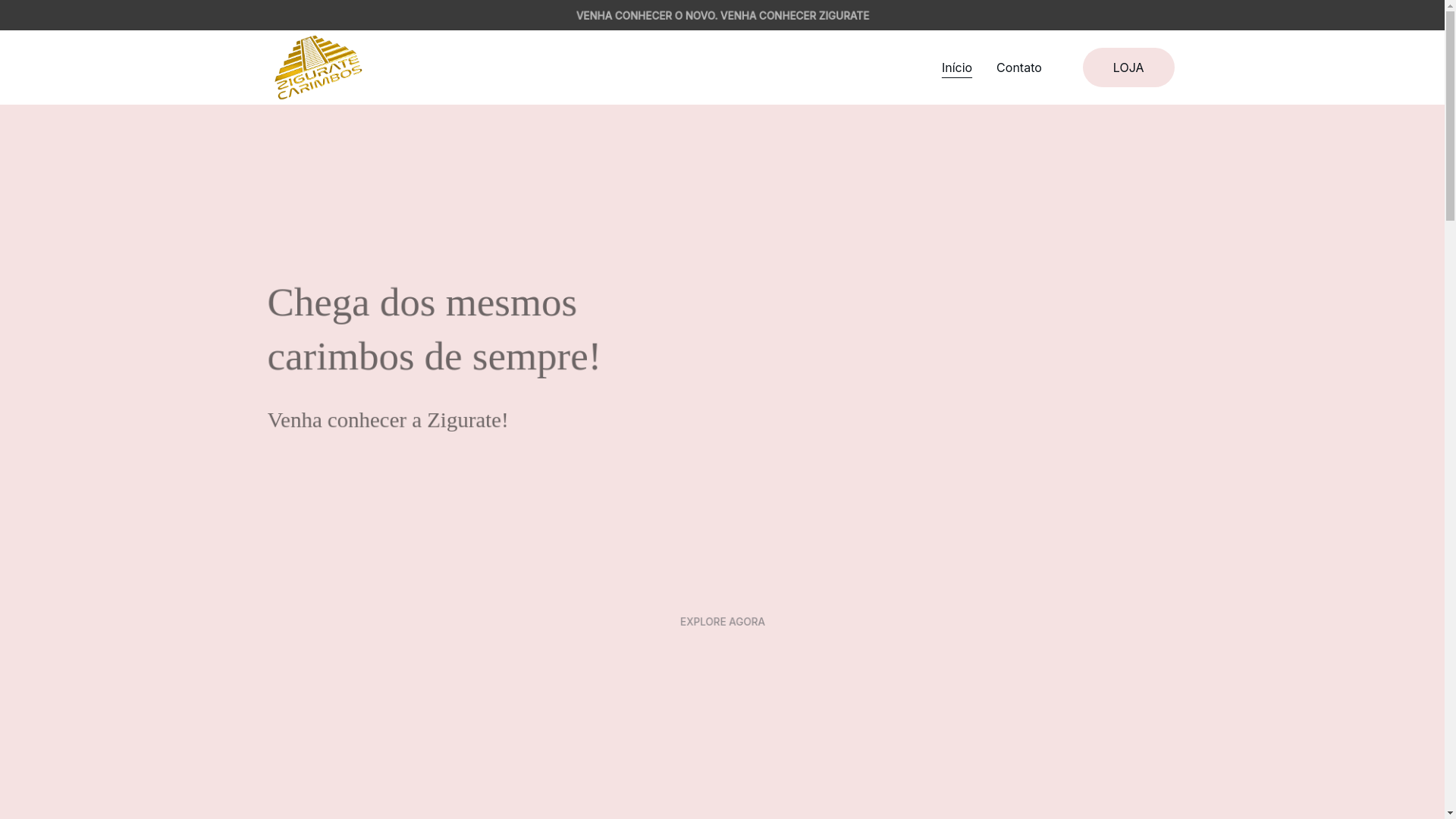 website screenshot of https://ziguratecarimbos.com/