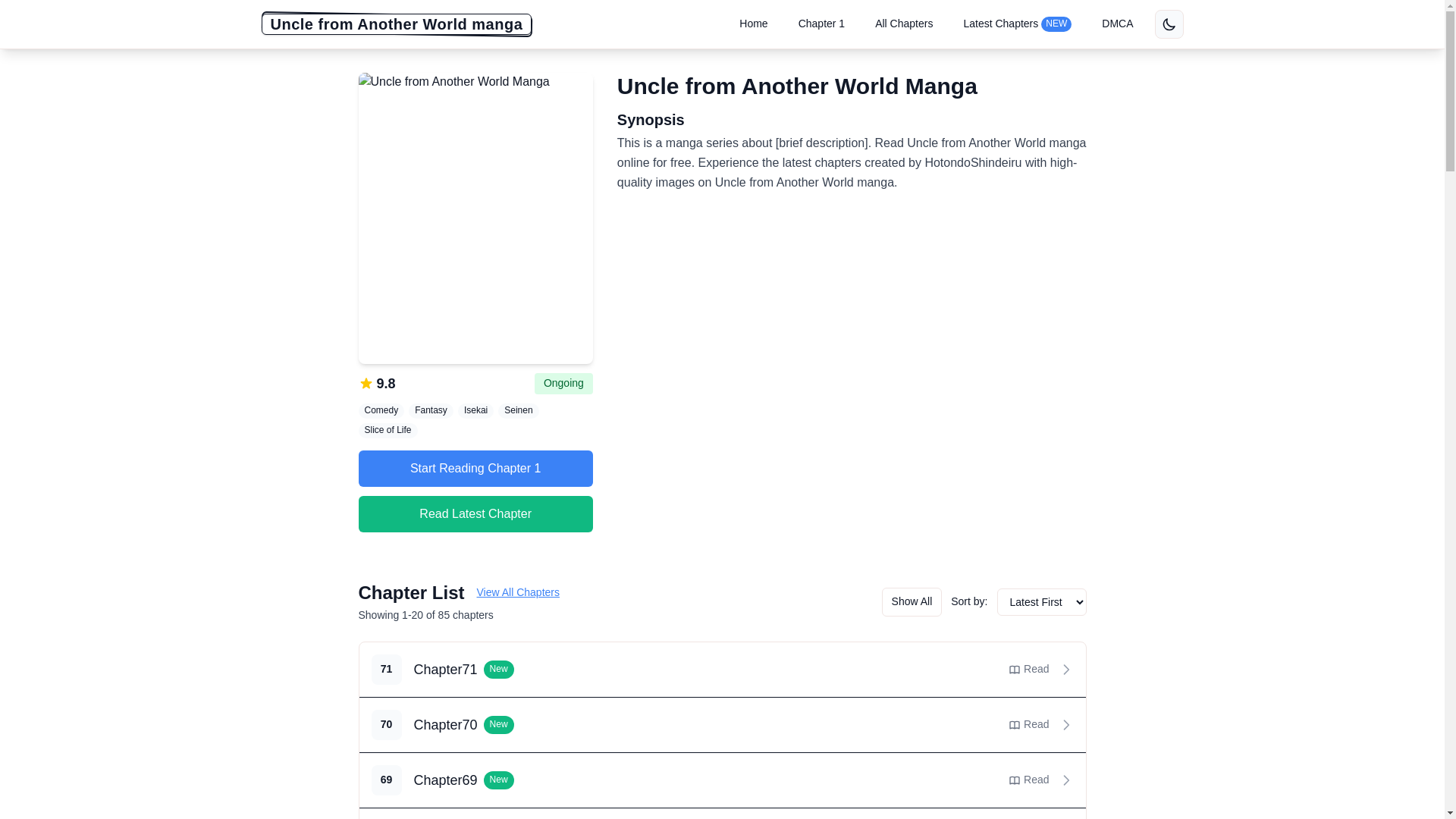 website screenshot of https://uncle-from-another-world-saas.pages.dev/
