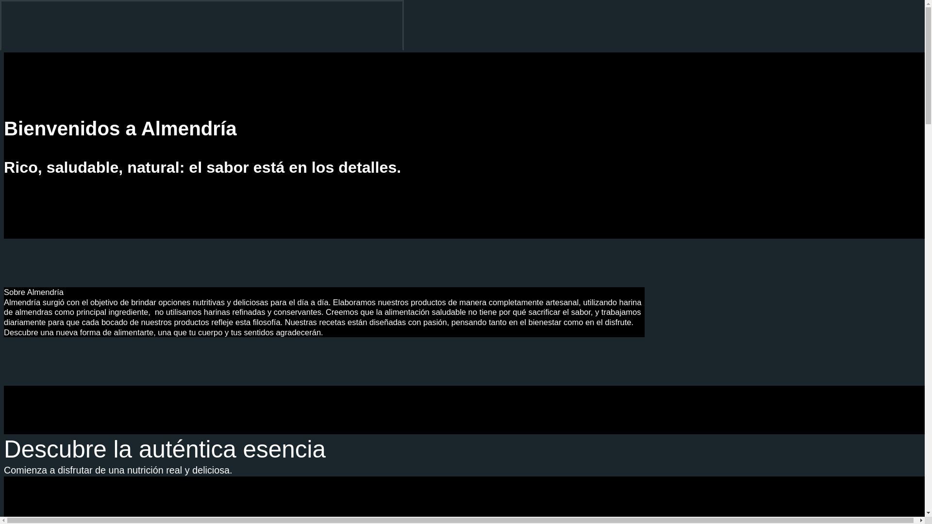 website screenshot of https://almendria.com/