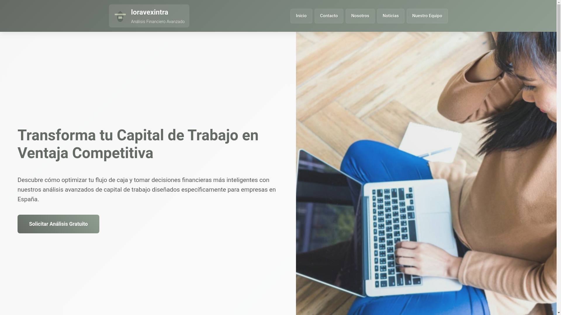 website screenshot of https://loravexintra.com/