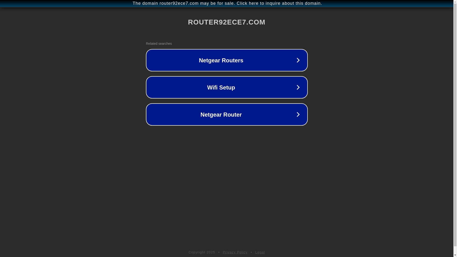website screenshot of https://router92ece7.com/
