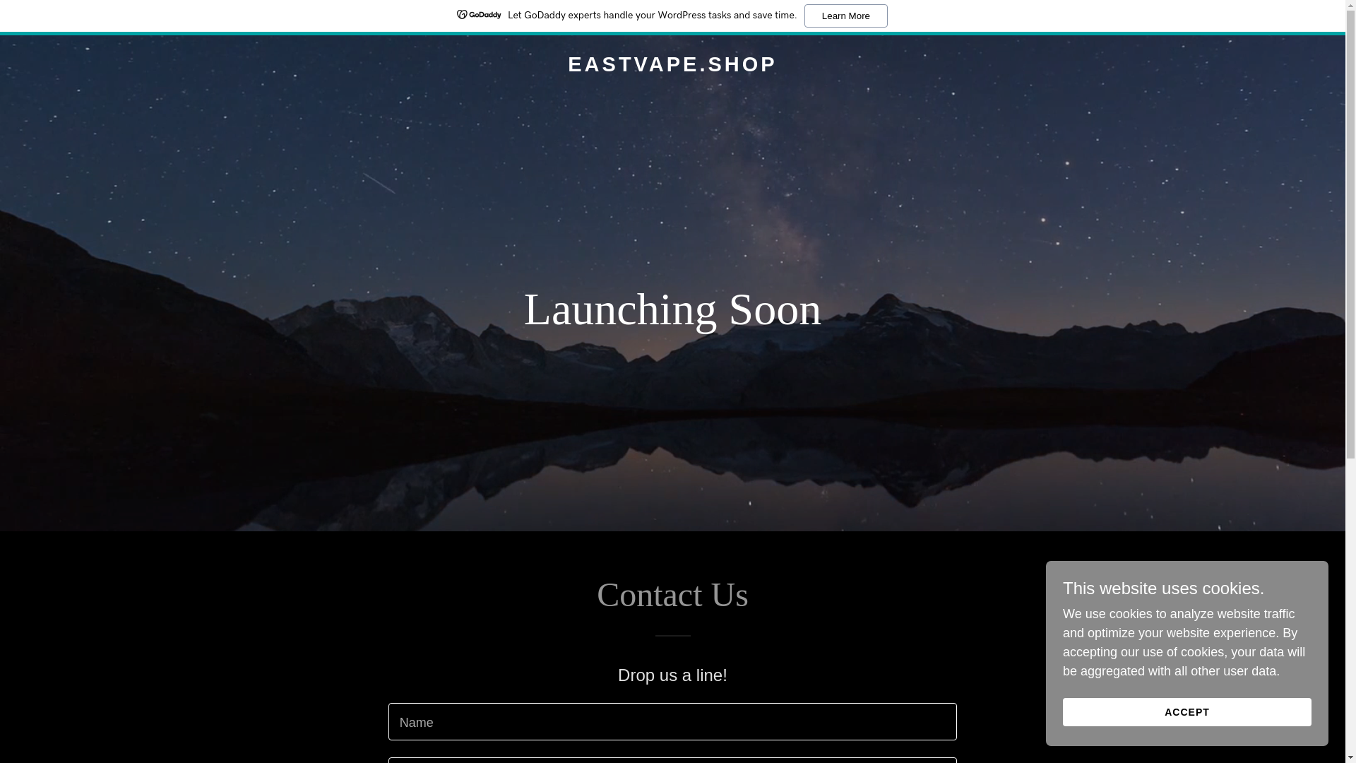 website screenshot of https://eastvape.shop/