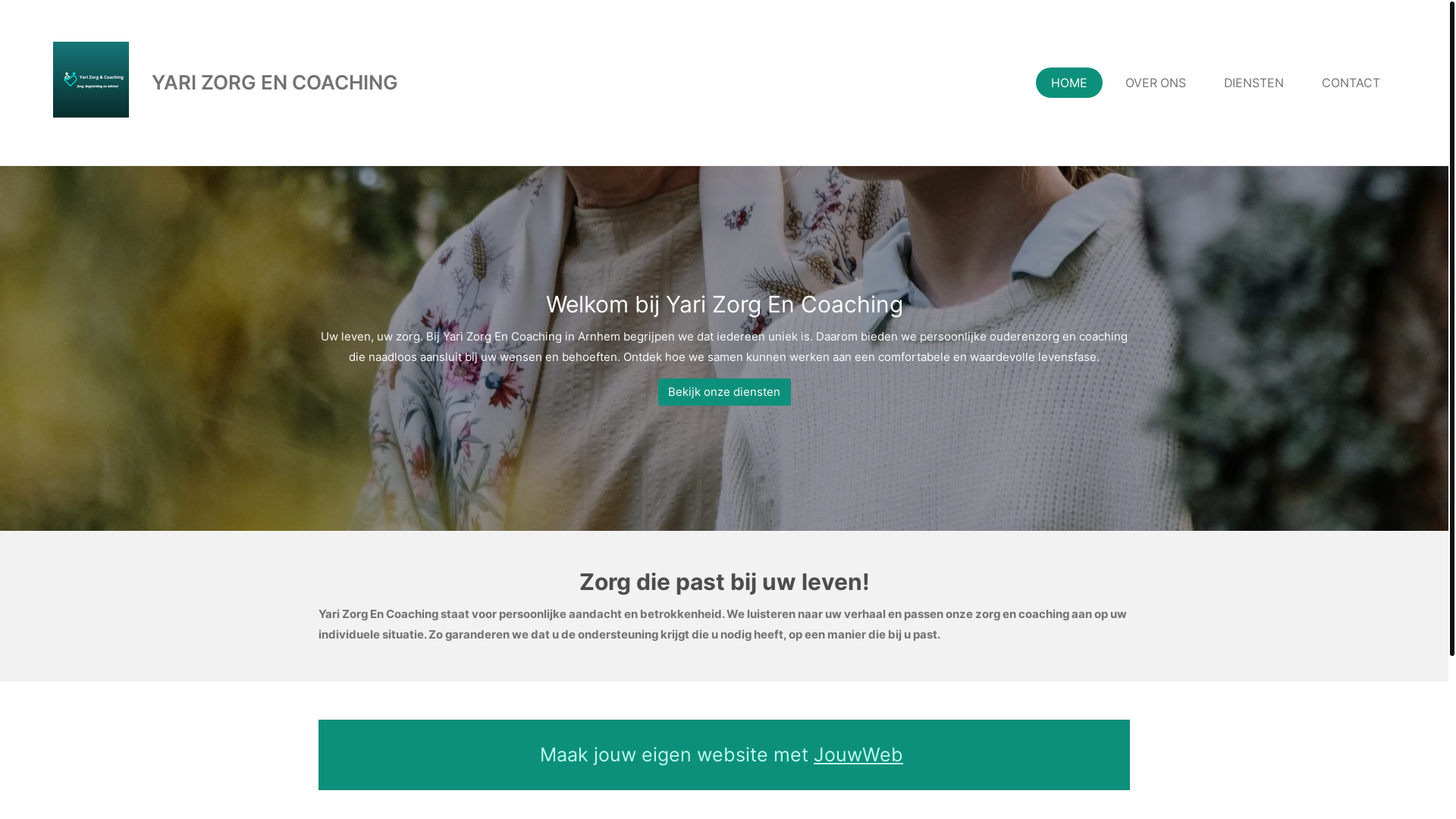 website screenshot of https://yarizorgencoaching.nl/