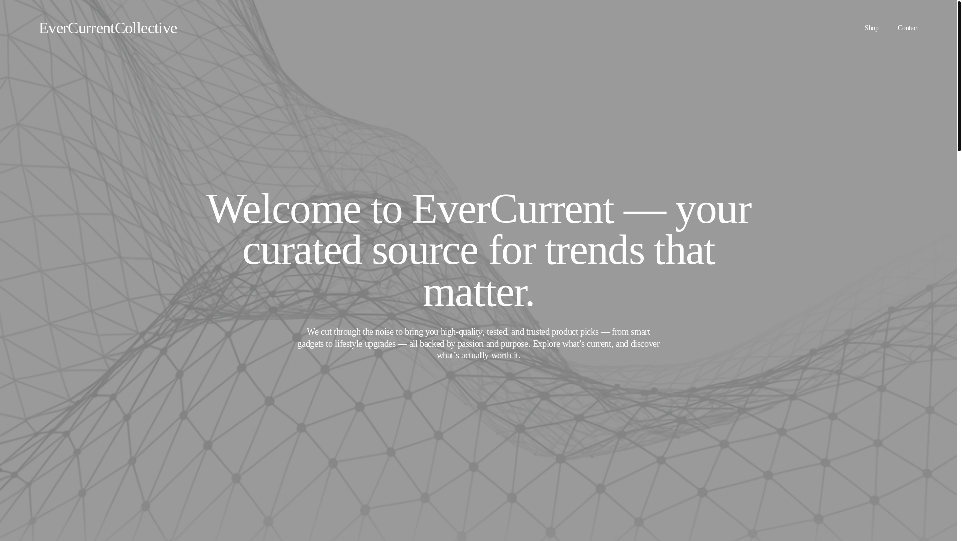 website screenshot of https://evercurrentcollective.ca/