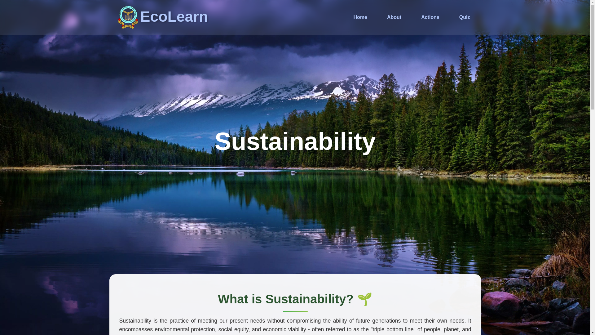 website screenshot of https://ecolearn.pages.dev/