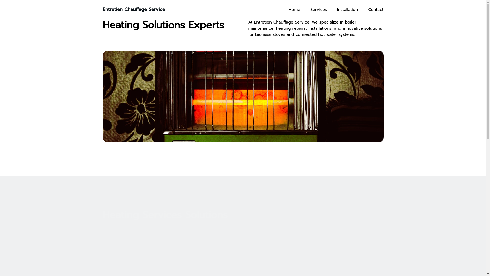 website screenshot of https://ecs-chauffage.fr/