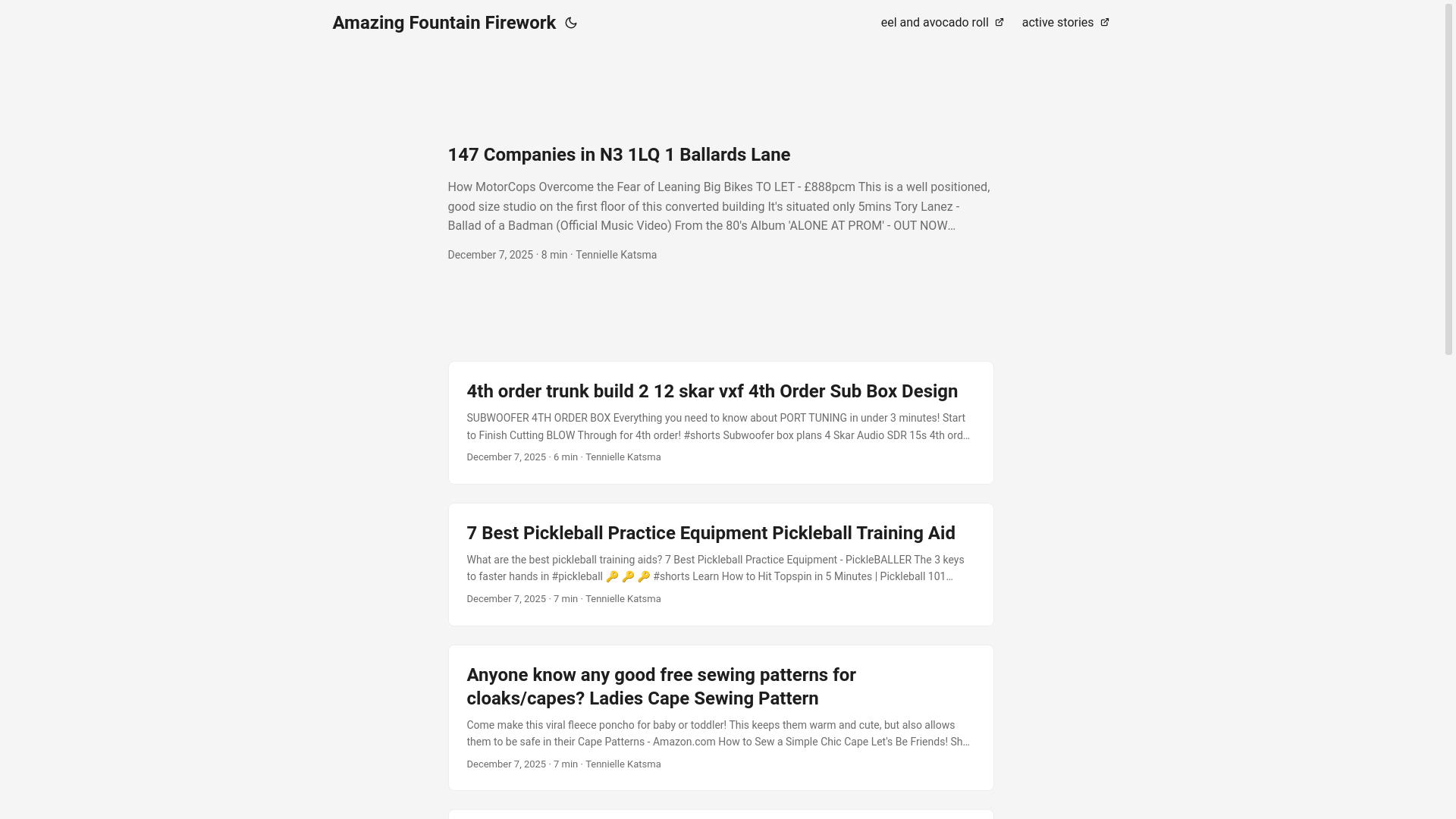 website screenshot of https://amazingfountainfirework.pages.dev/