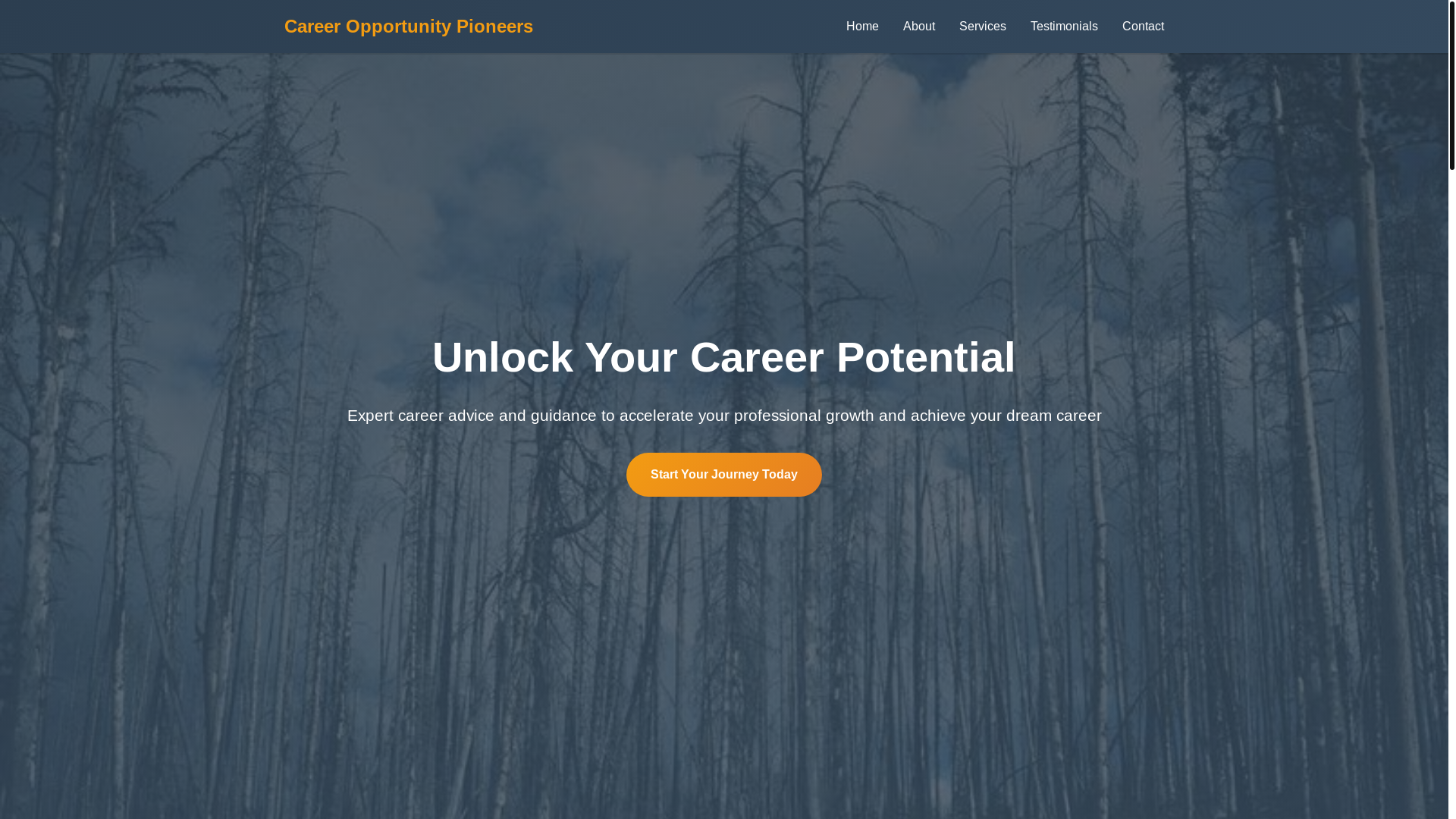 website screenshot of https://careeropportunitypioneers.shop/