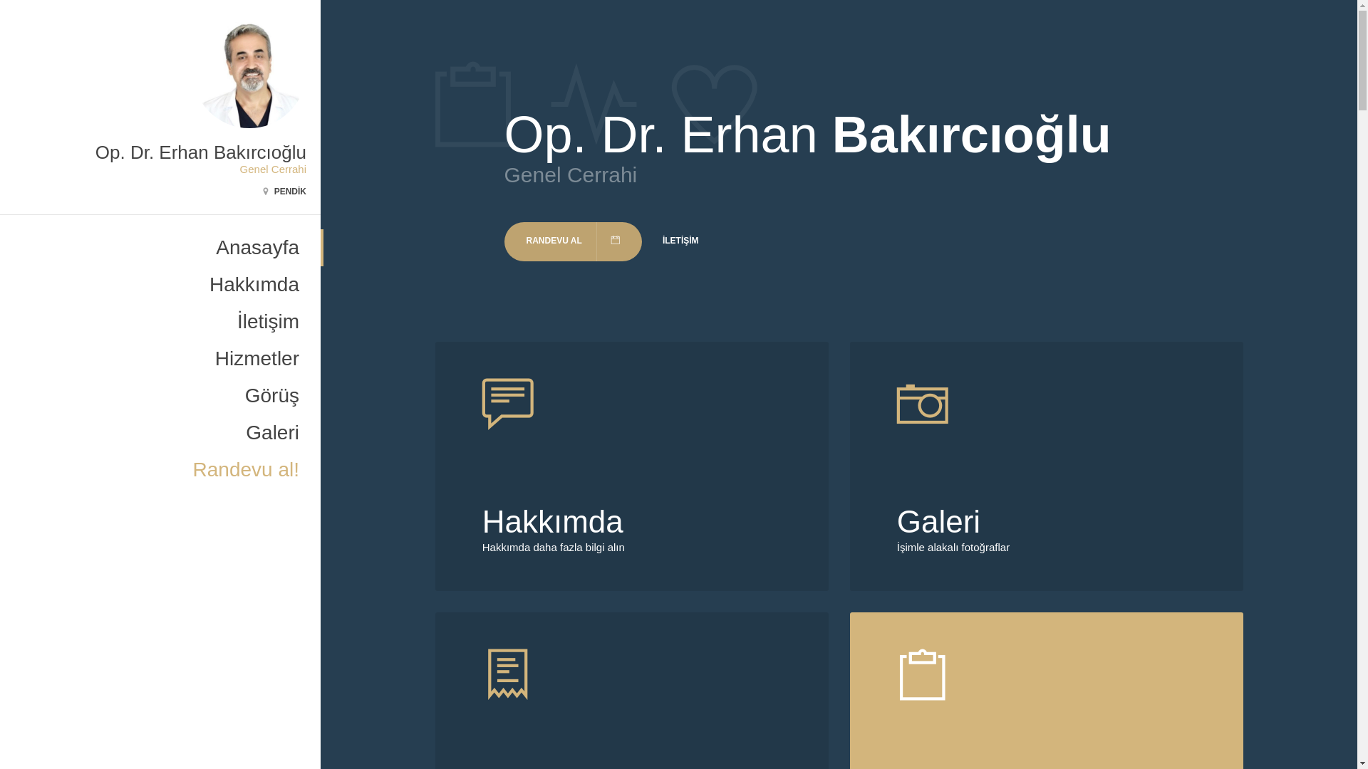 website screenshot of https://erhanbakirciogluobezite.com/