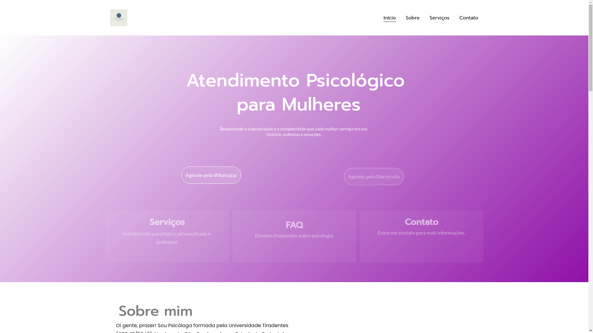 website screenshot of https://psicologathamiresmalaquias.com.br/