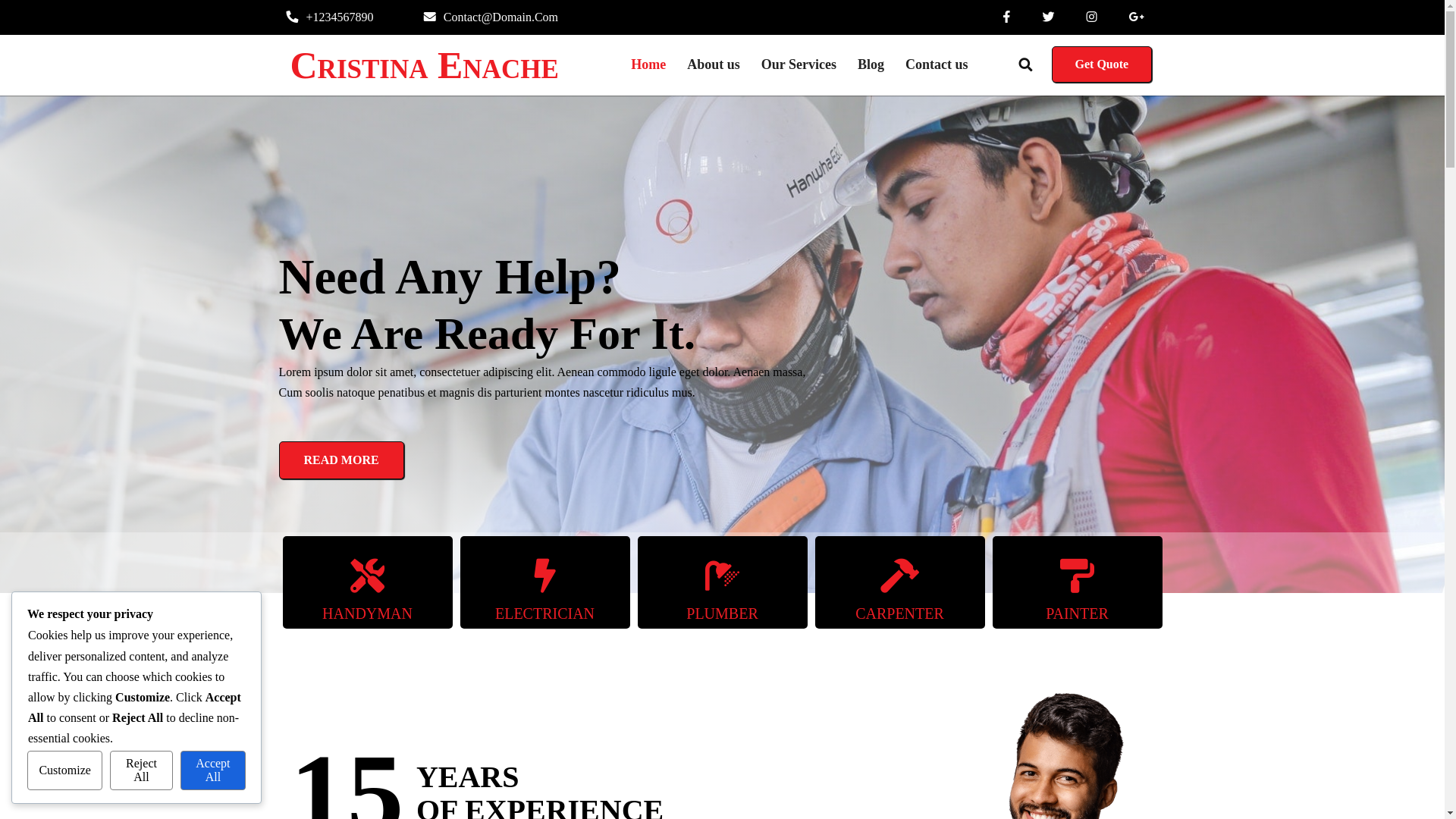 website screenshot of https://cristina-enache.ro/