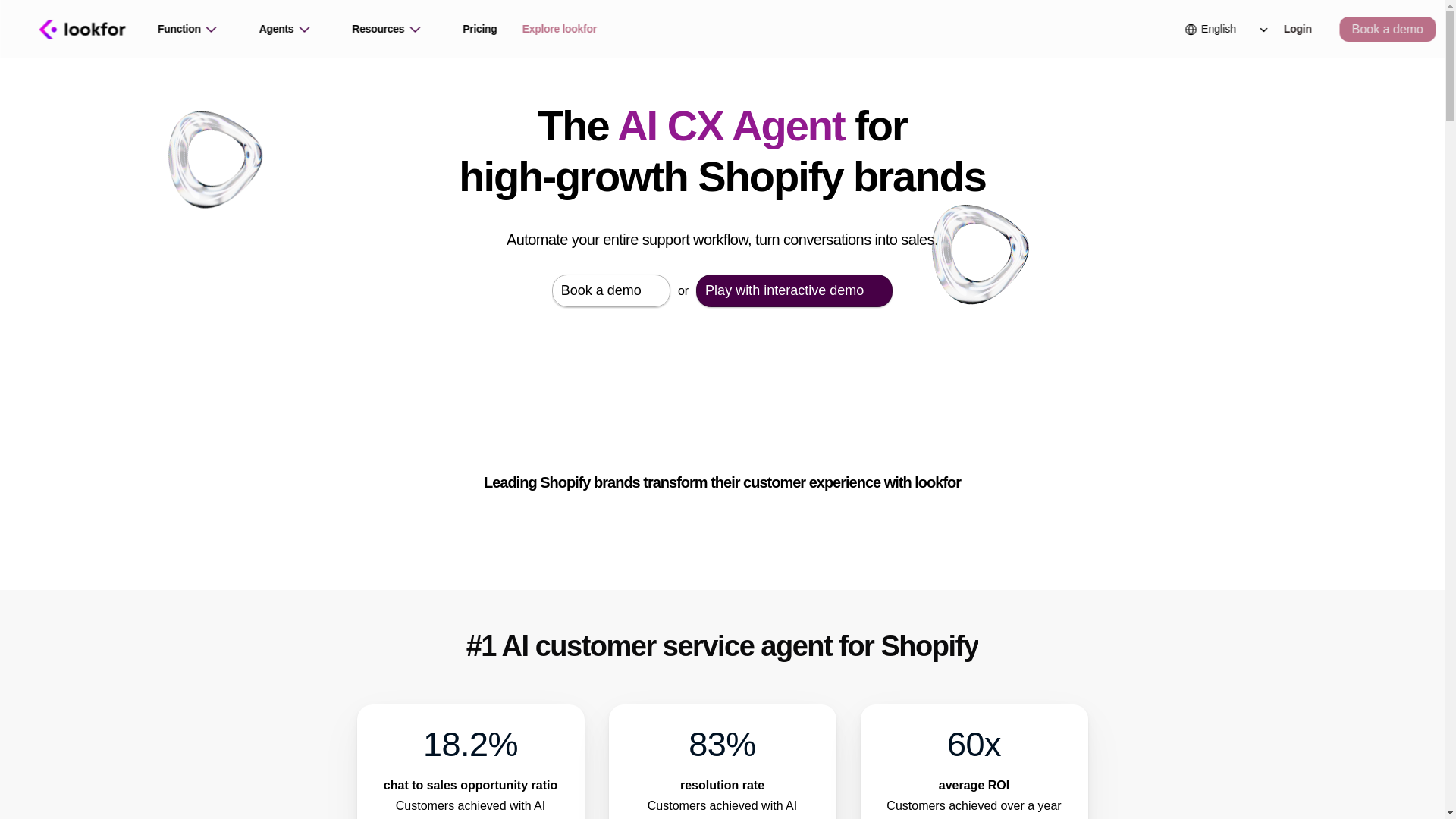 website screenshot of https://lookfor.co/