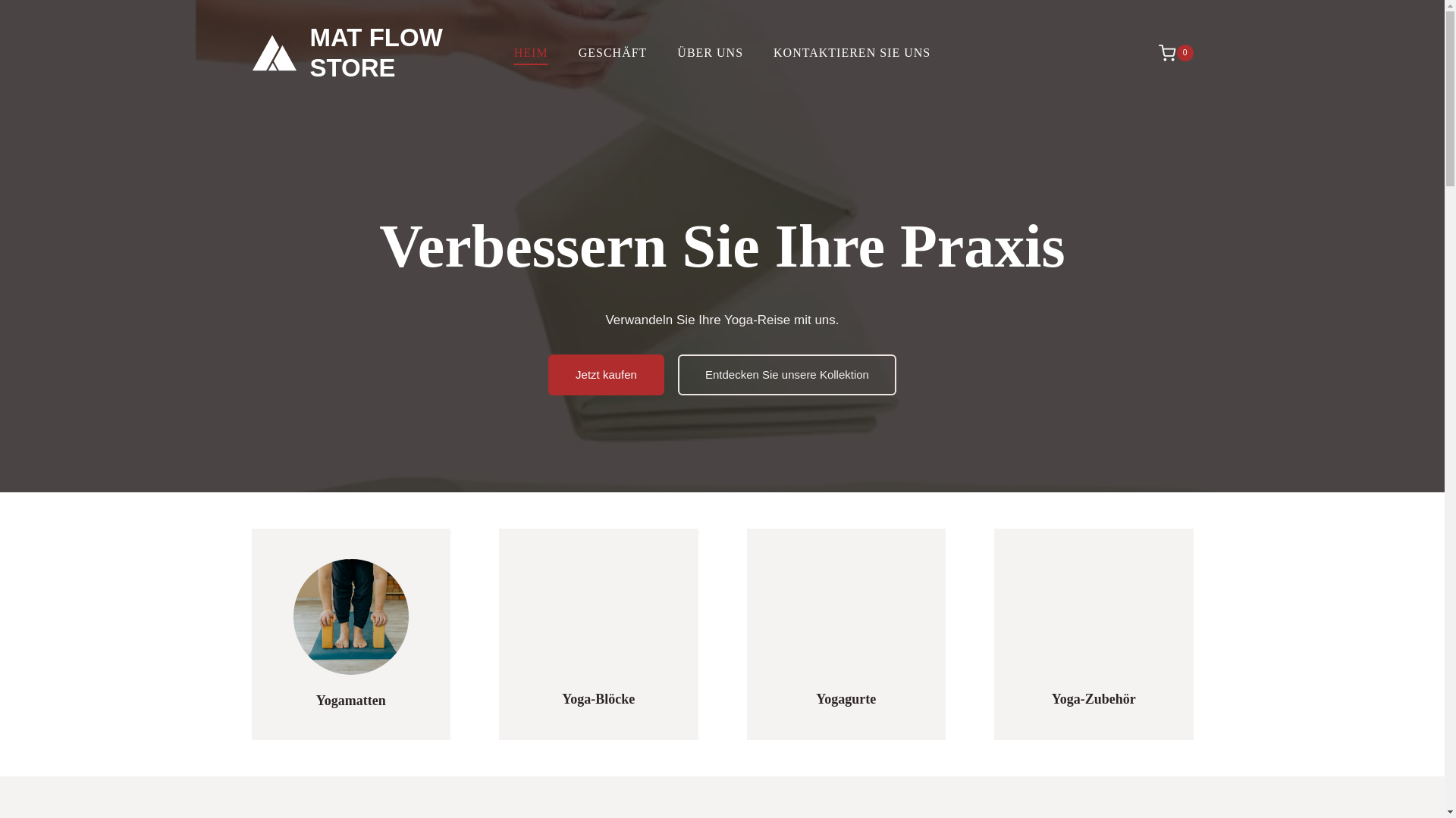 website screenshot of https://matflowstore.shop/