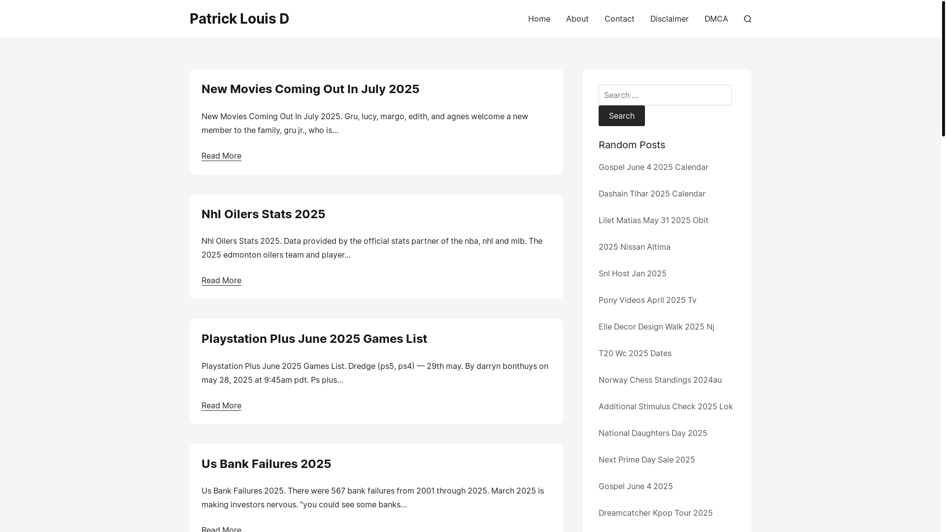 website screenshot of https://patricklouisd.pages.dev/