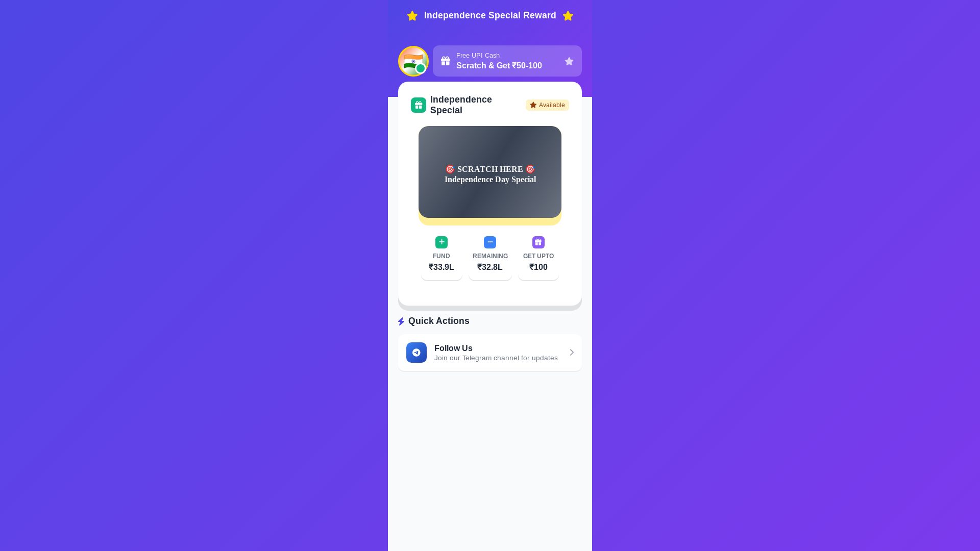 website screenshot of https://earnindia.top/