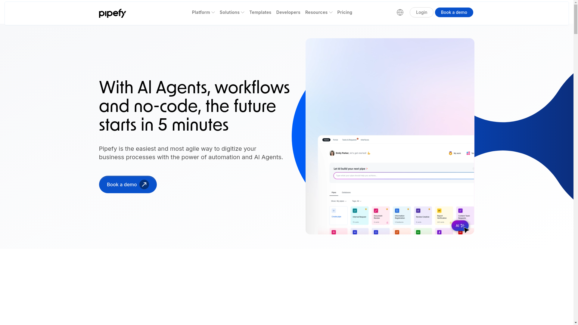 website screenshot of https://infopipefy.com/