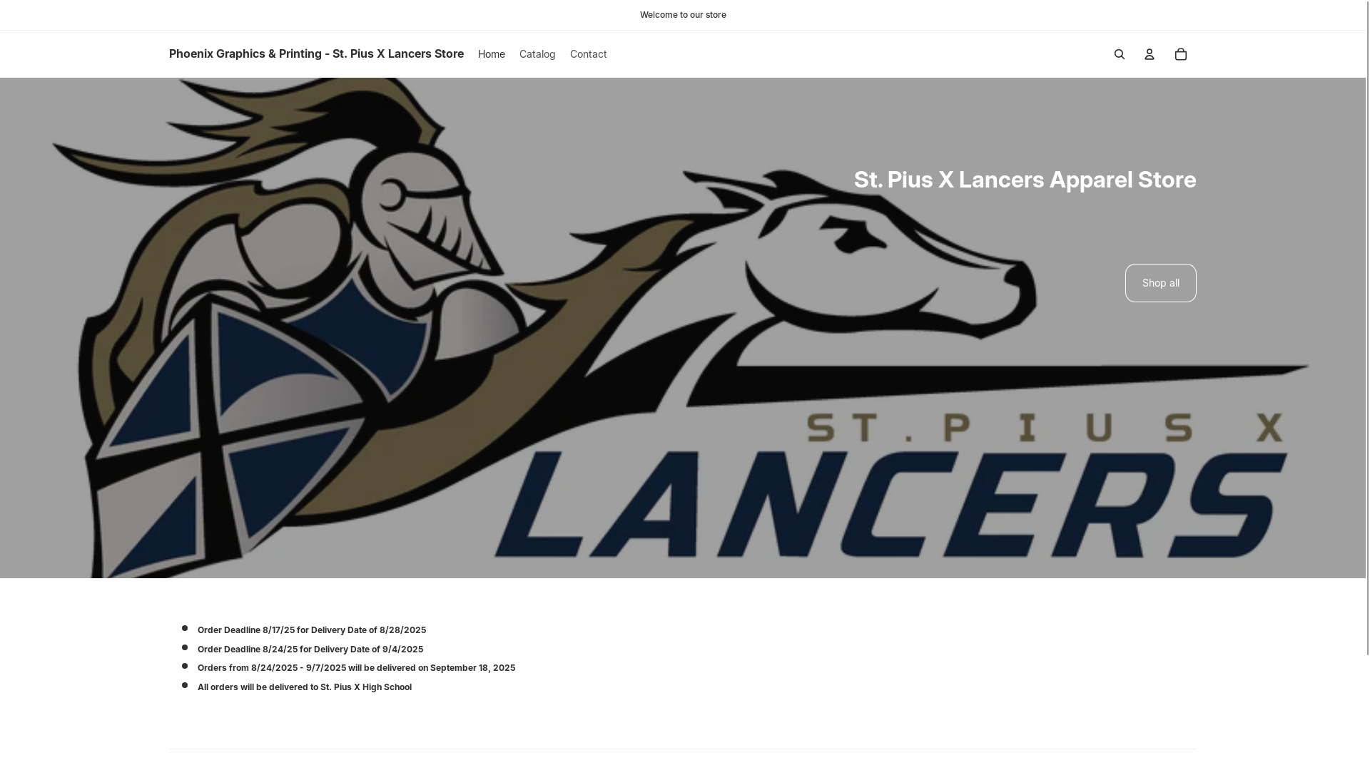 website screenshot of https://piuslancers.com/