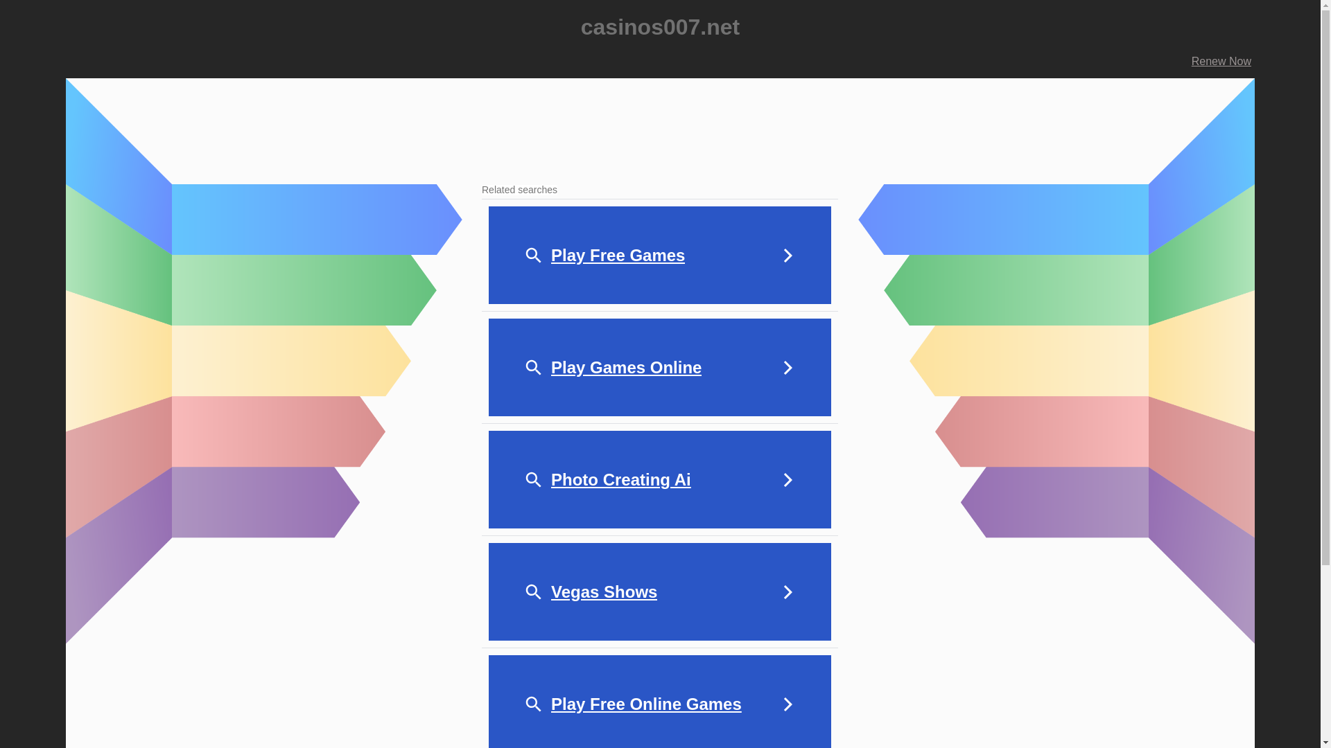 website screenshot of https://casinos007.net/