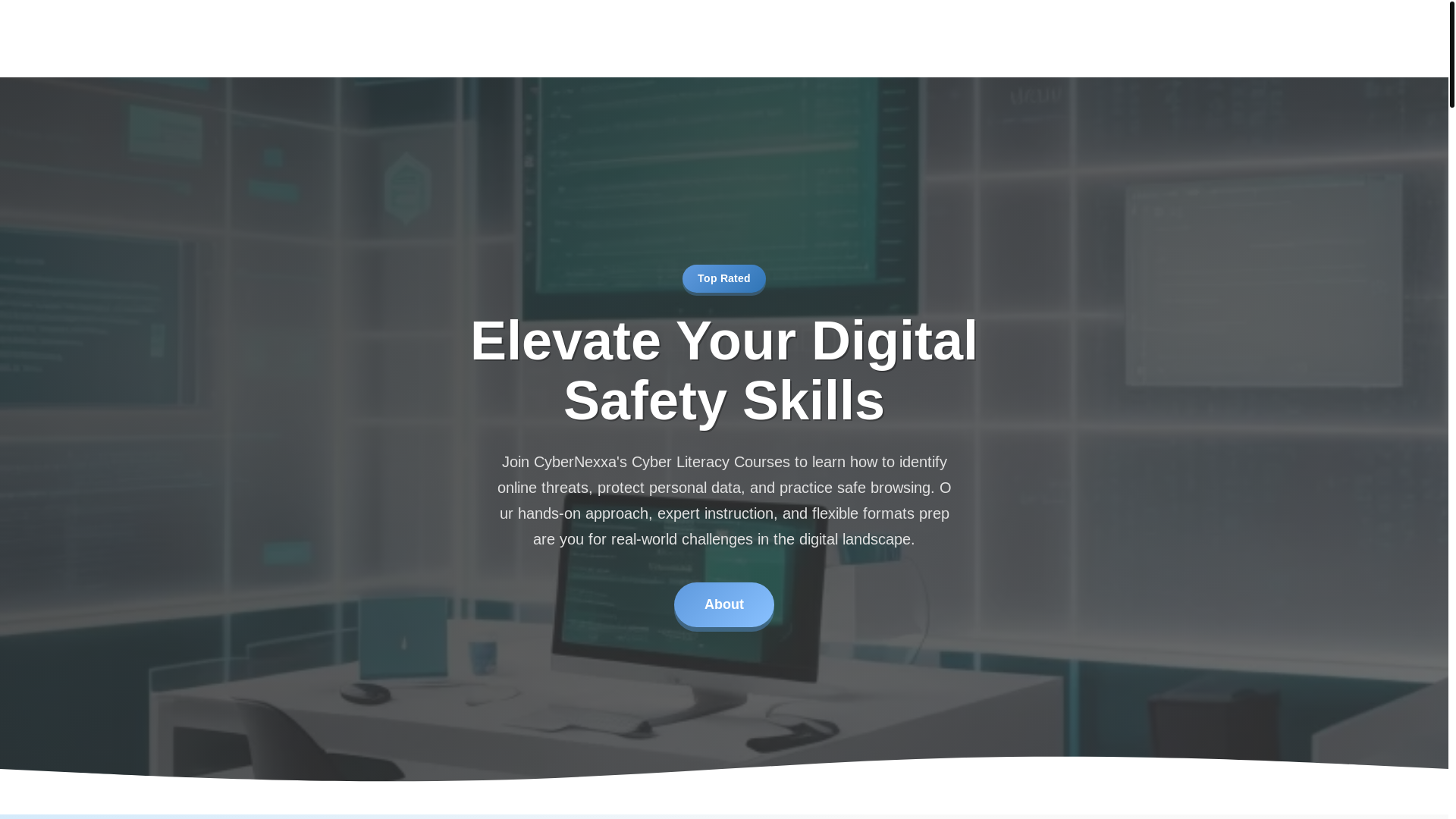 website screenshot of https://cybernexxa.com/