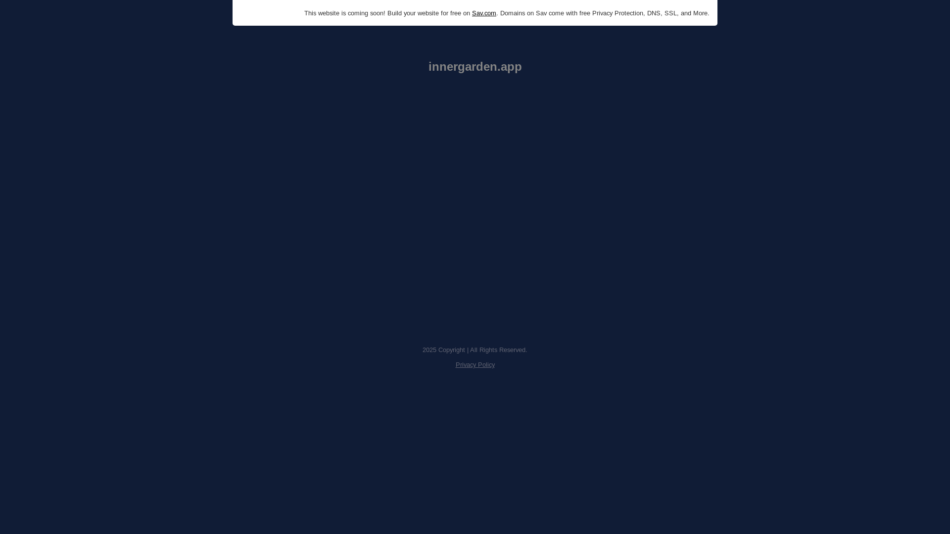 website screenshot of https://innergarden.app/