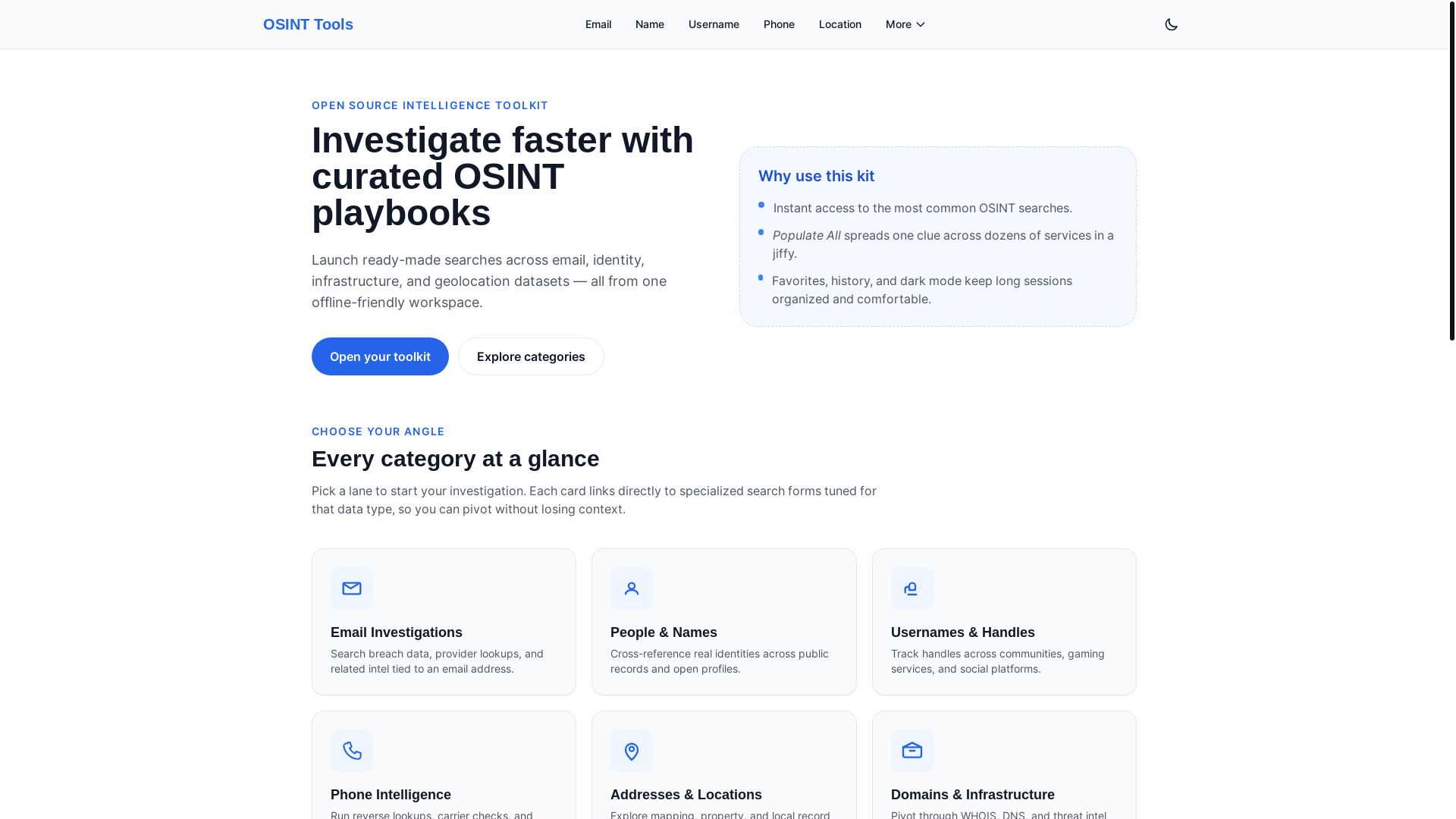 website screenshot of https://osint-tools-34j.pages.dev/