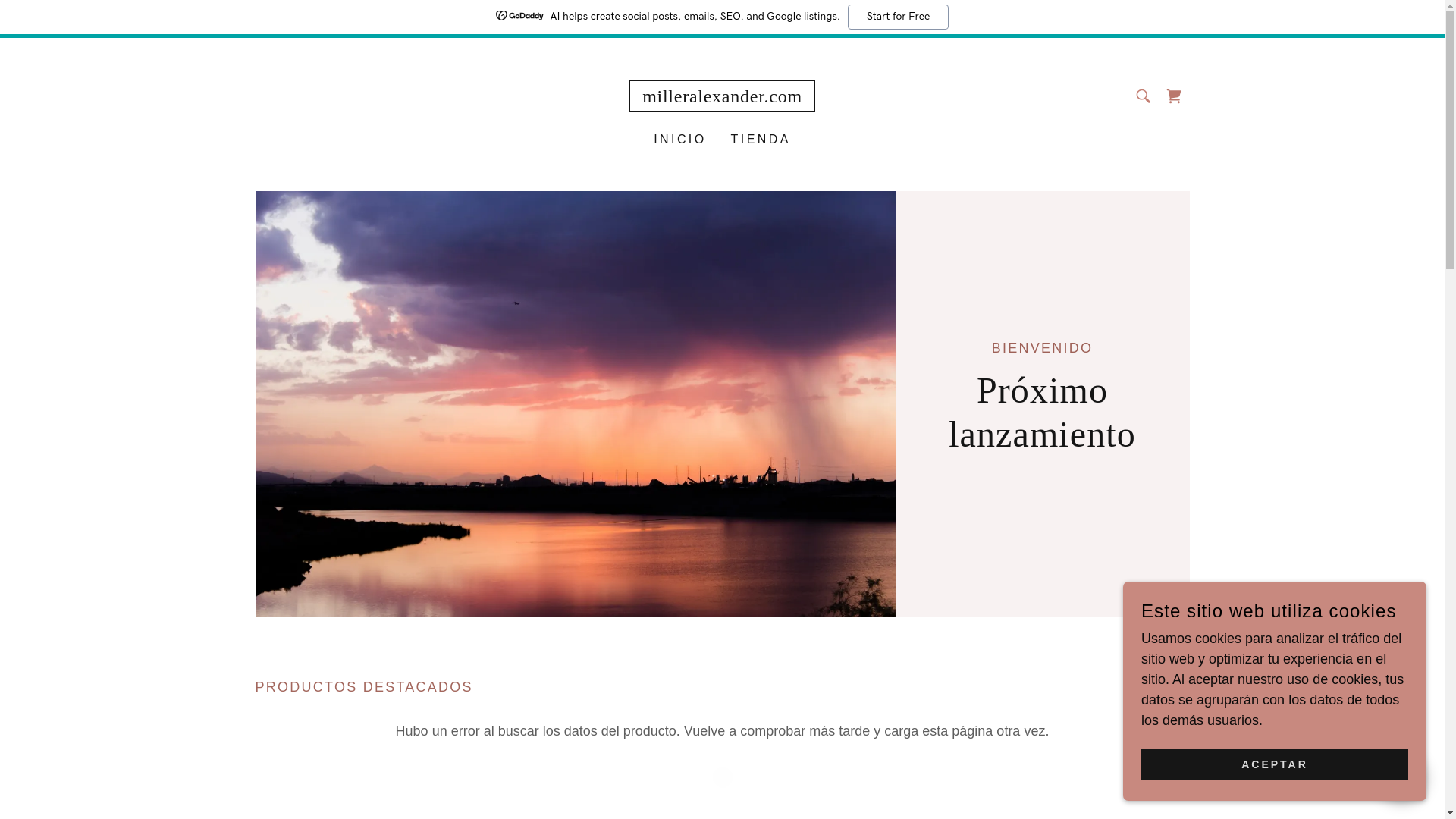 website screenshot of https://milleralexander.com/