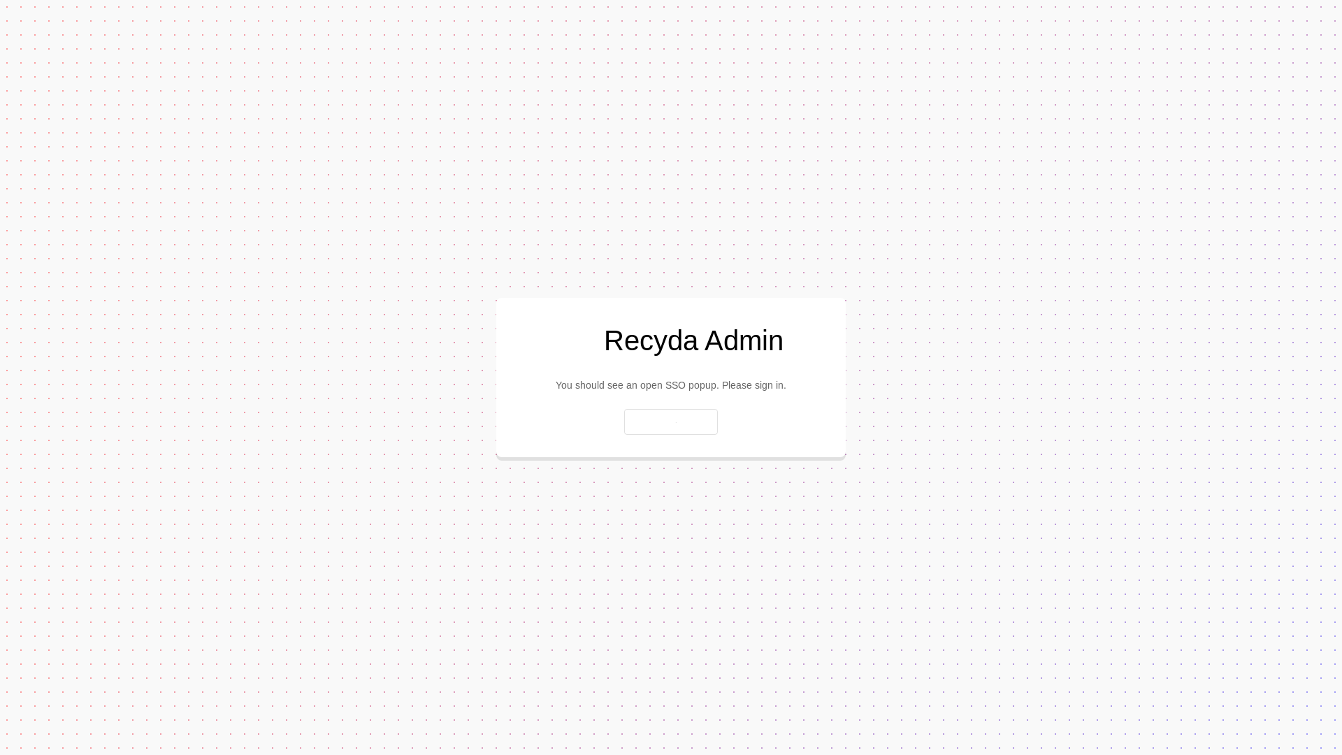website screenshot of https://recyda-admin-frontend-dev.pages.dev/