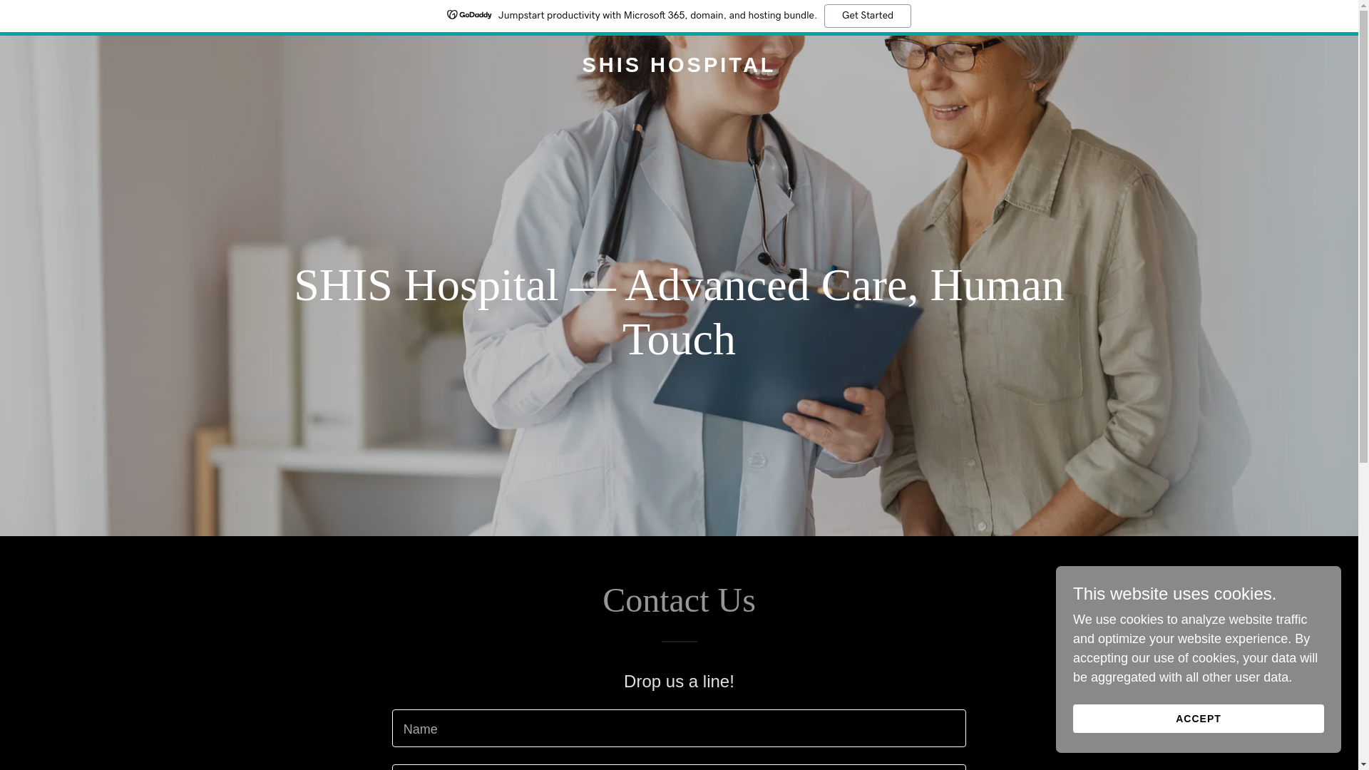 website screenshot of https://shishospital.com/