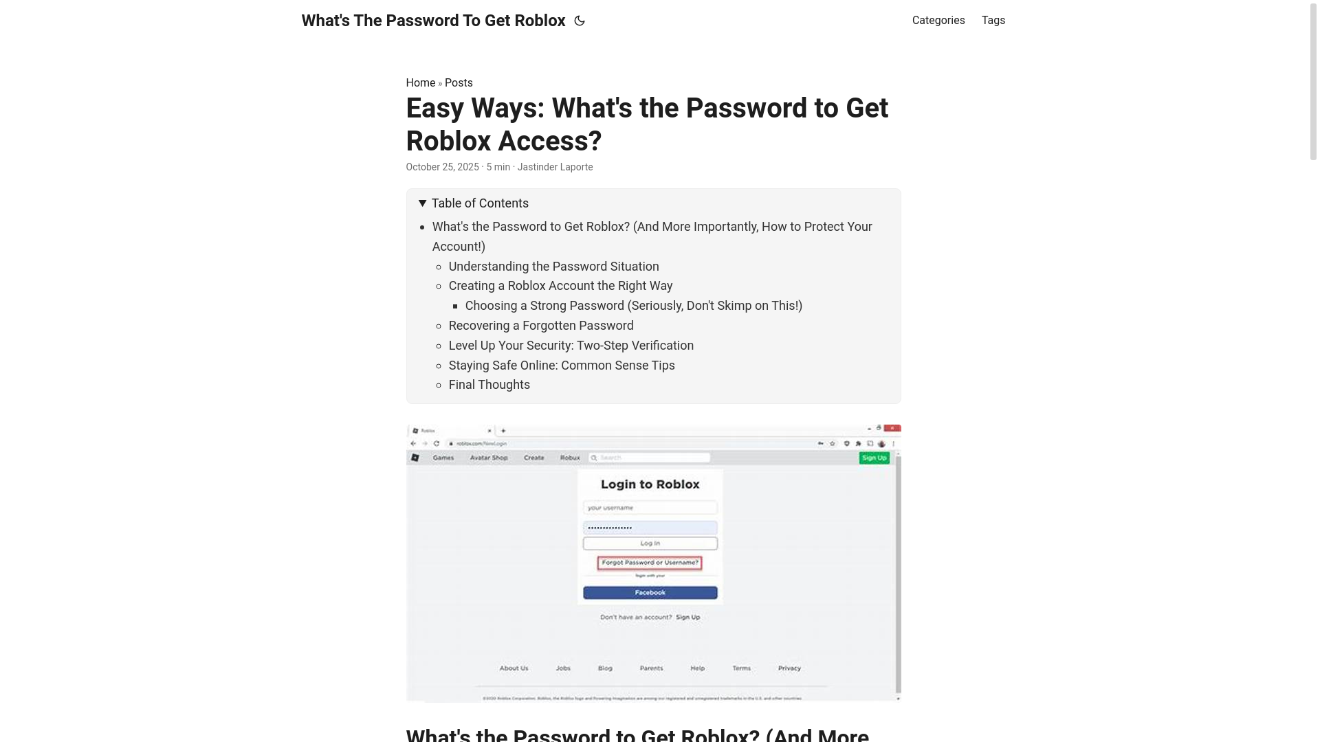 website screenshot of https://whats-the-password-to-get-roblox.pages.dev/