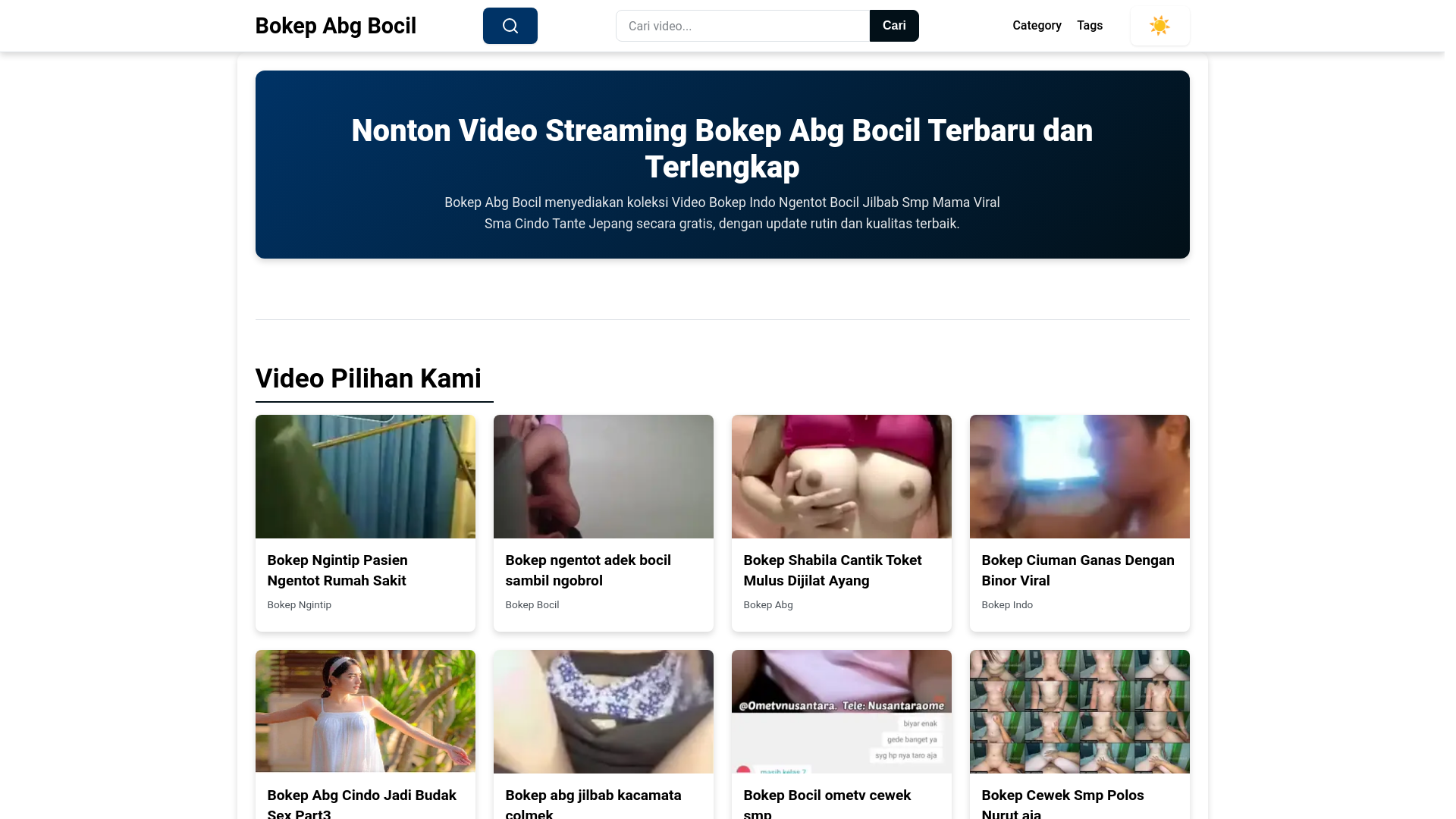 website screenshot of https://bokepabgbocil.pages.dev/