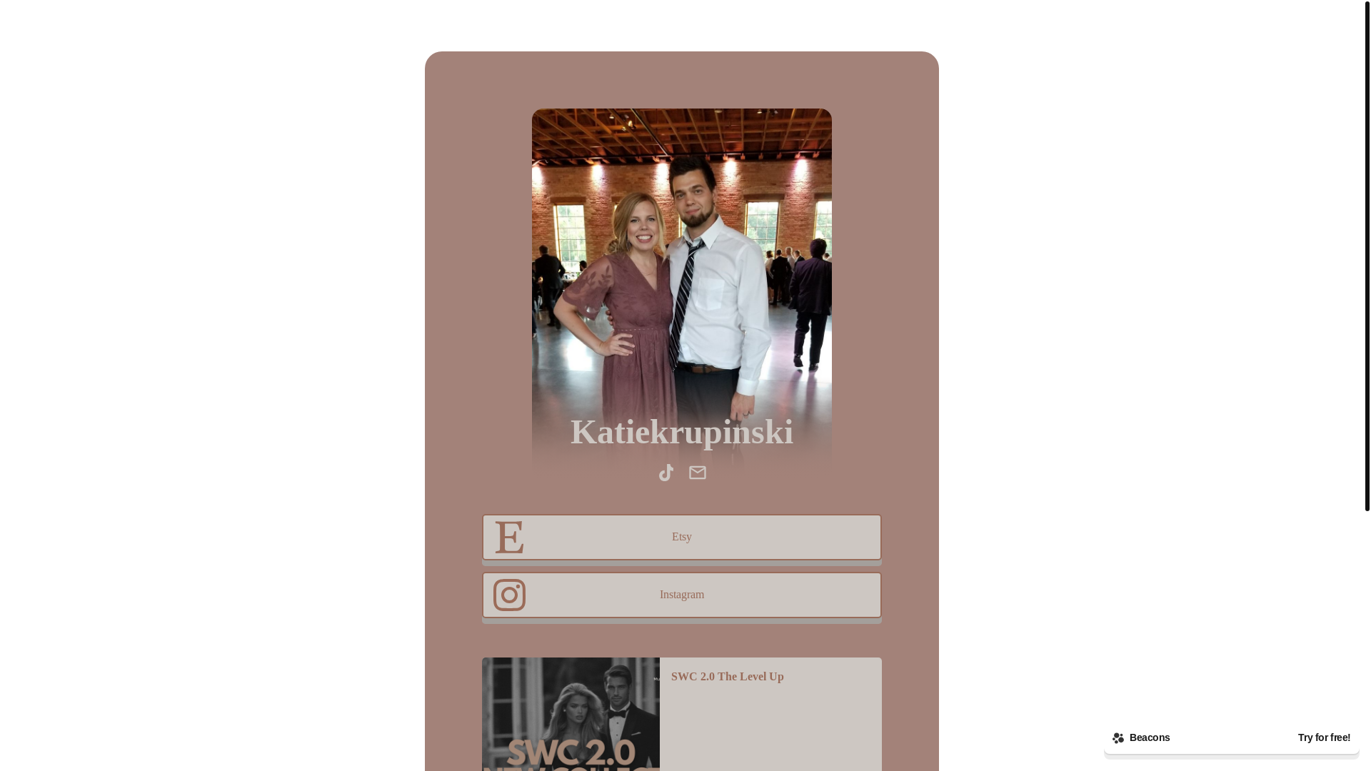 website screenshot of https://katiekrupinski.com/