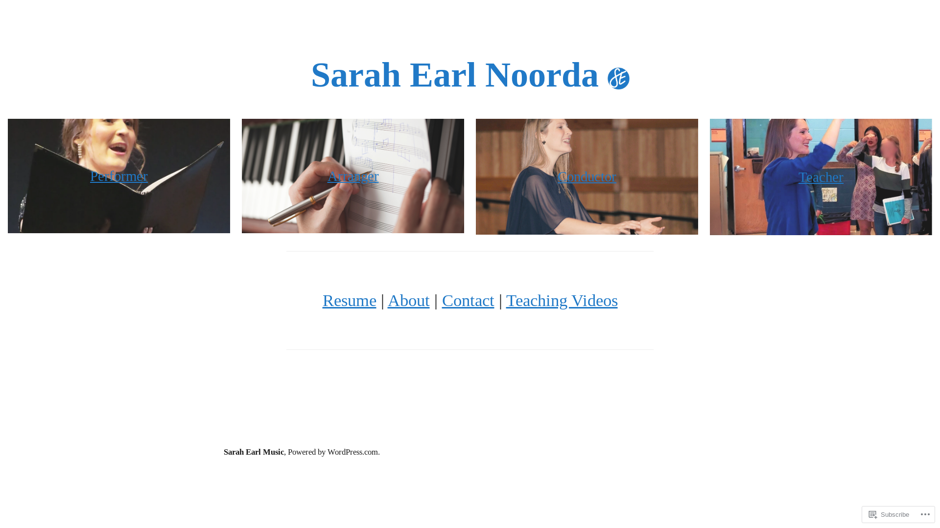 website screenshot of https://sarahearlnoorda.com/