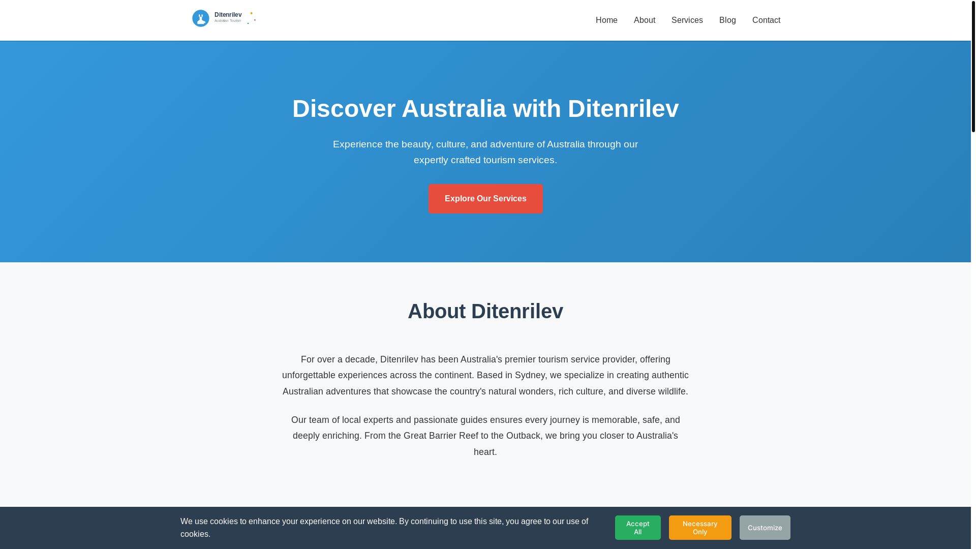 website screenshot of https://ditenrilev.com/