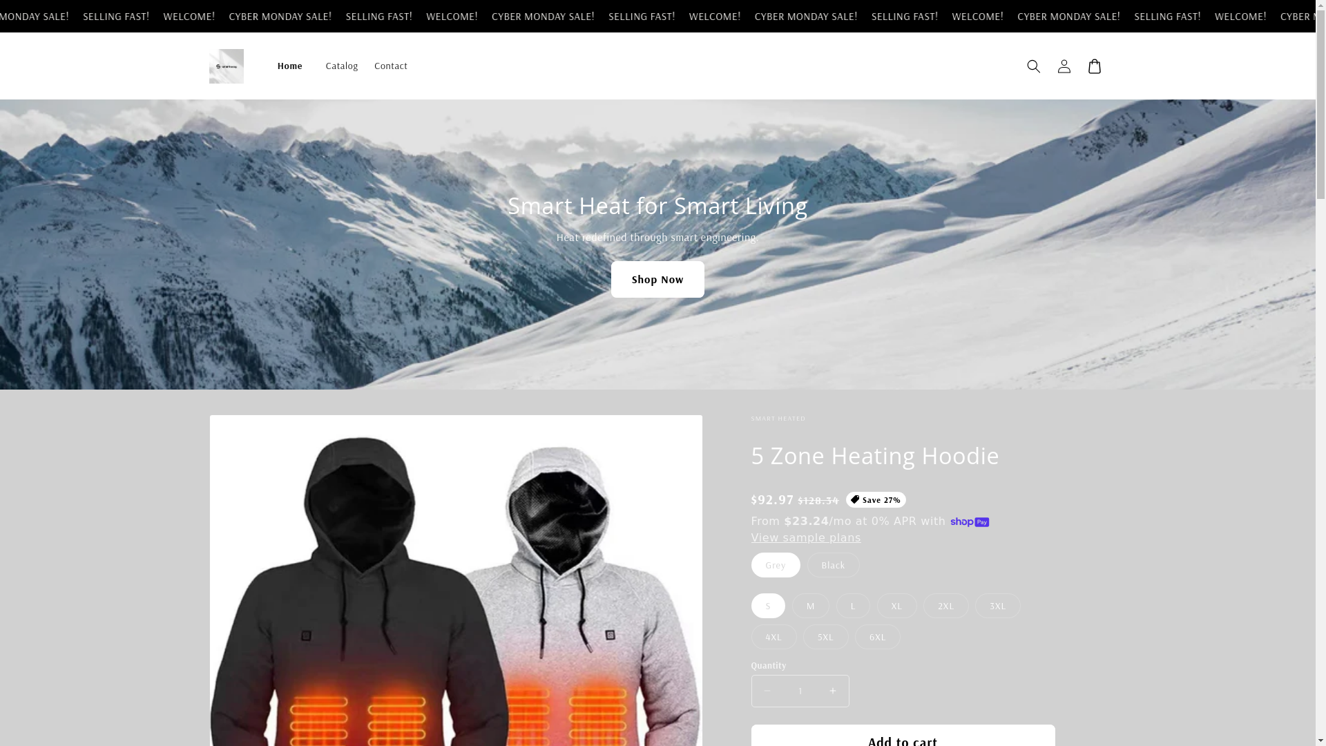 website screenshot of https://heatedoutfitters.store/