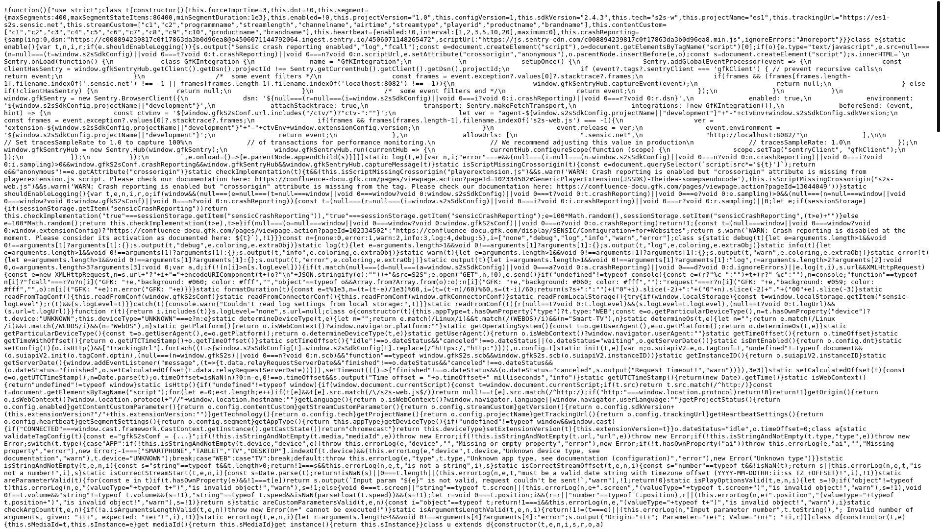 website screenshot of https://es-config.sensic.net/s2s-web.js