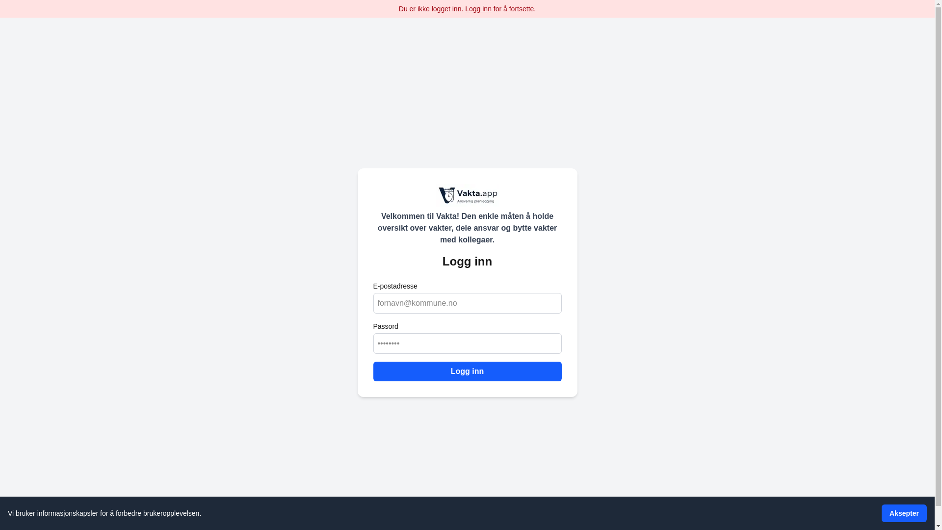 website screenshot of https://vakta.app/