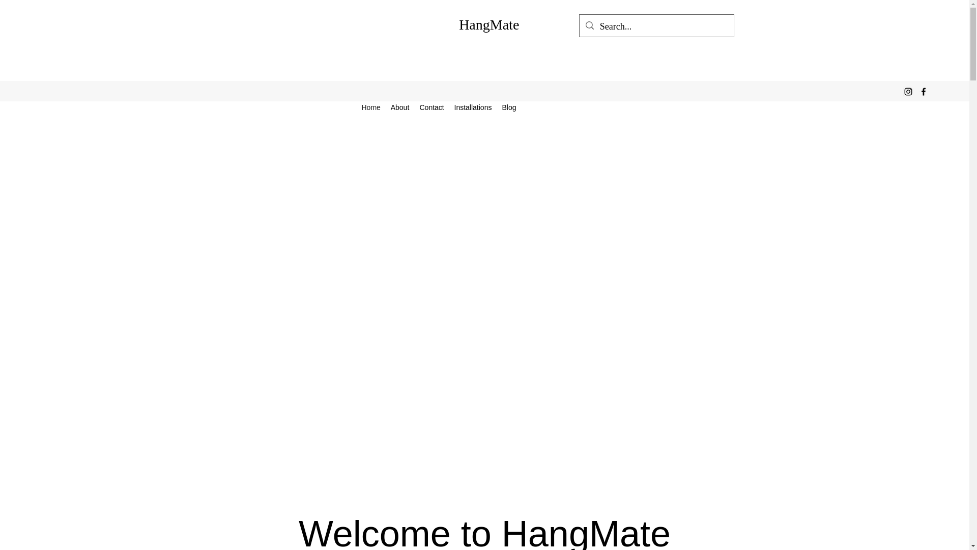 website screenshot of https://hangmate.net.au/