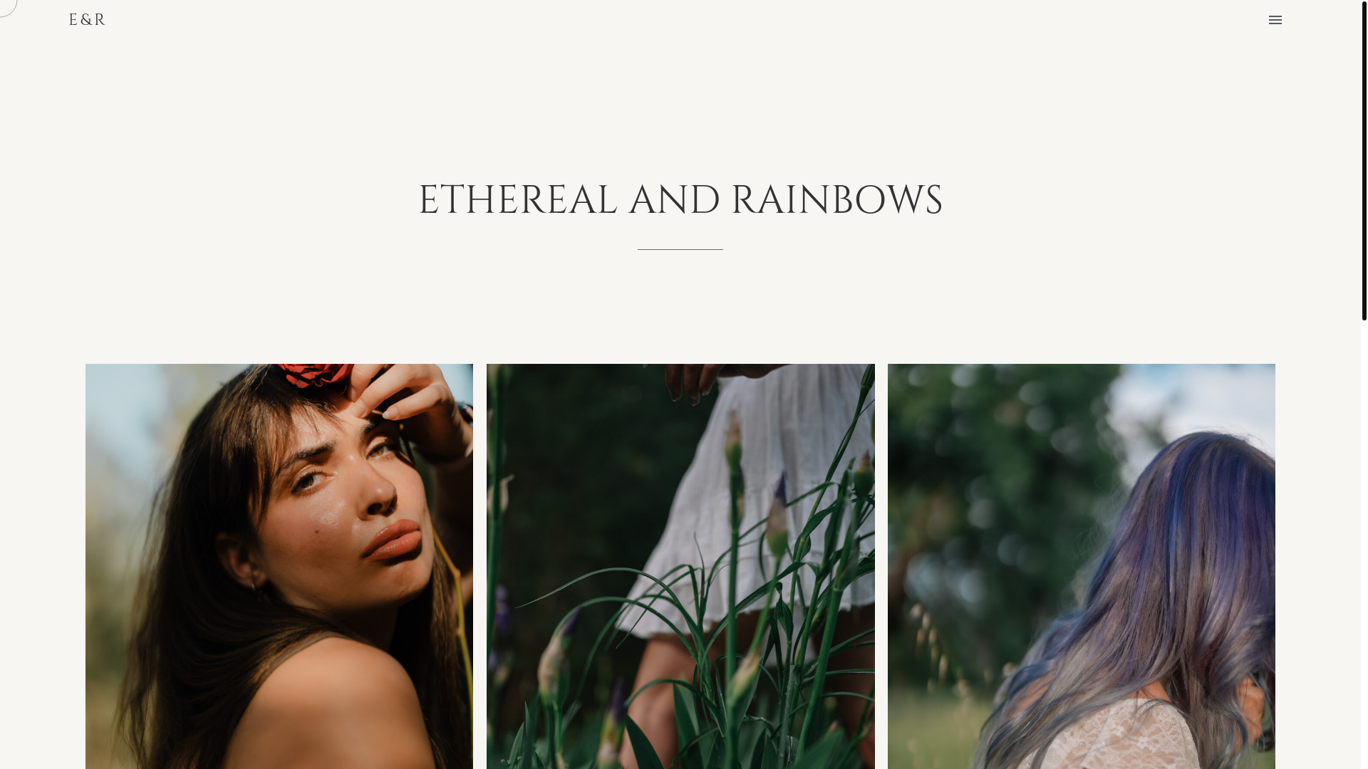 website screenshot of https://emberrainwanderlust.com/