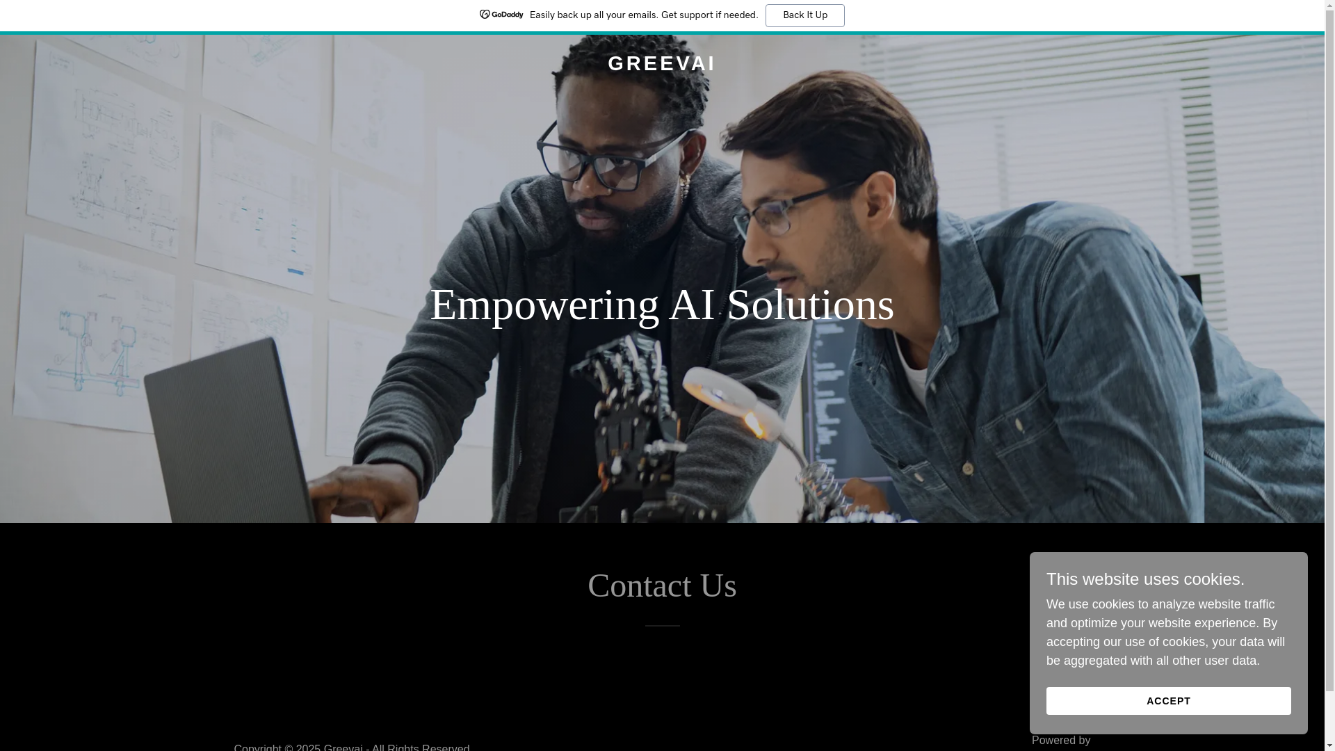 website screenshot of https://greevai.com/
