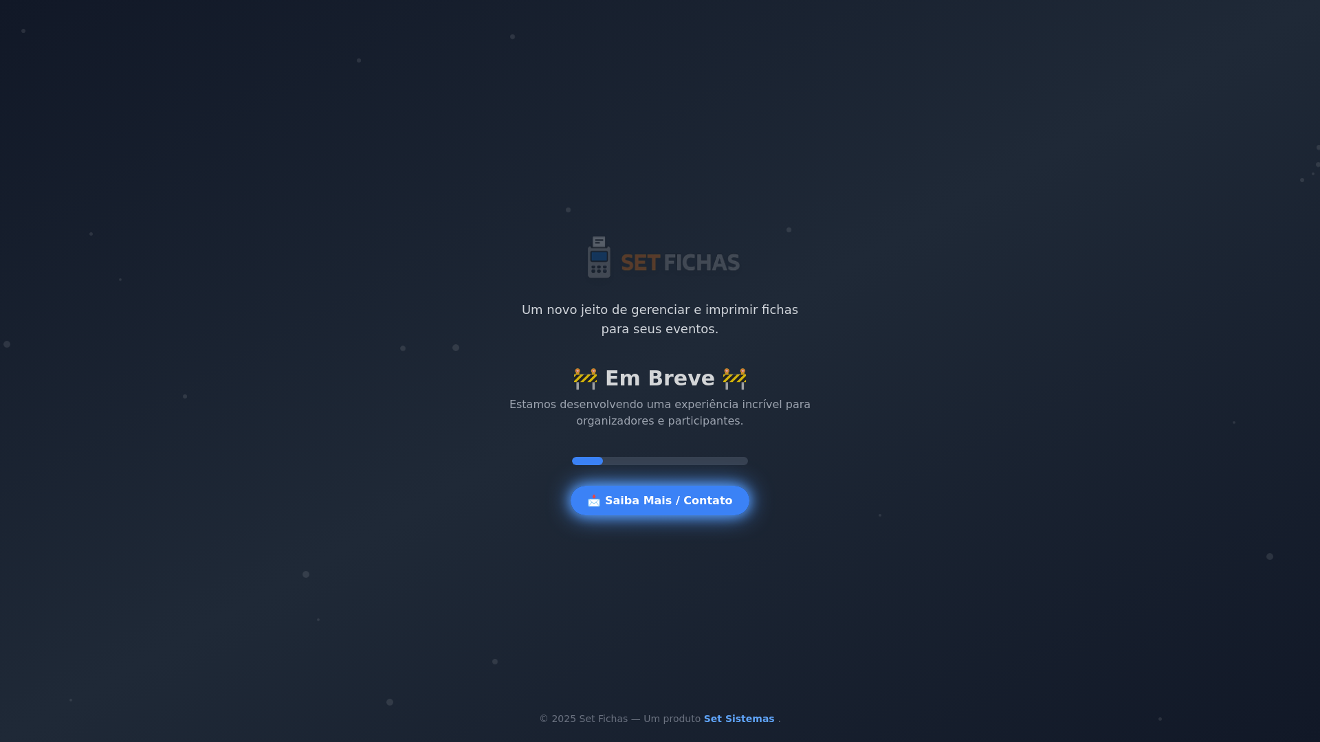 website screenshot of https://setfichas.com.br/
