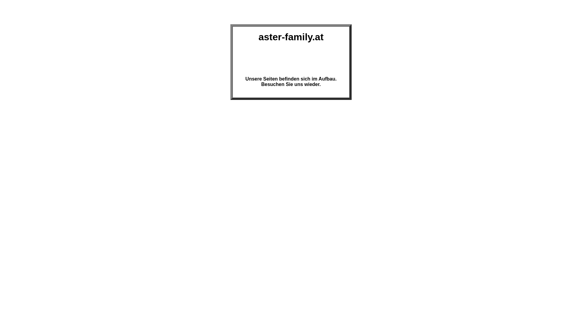 website screenshot of https://aster-family.at/