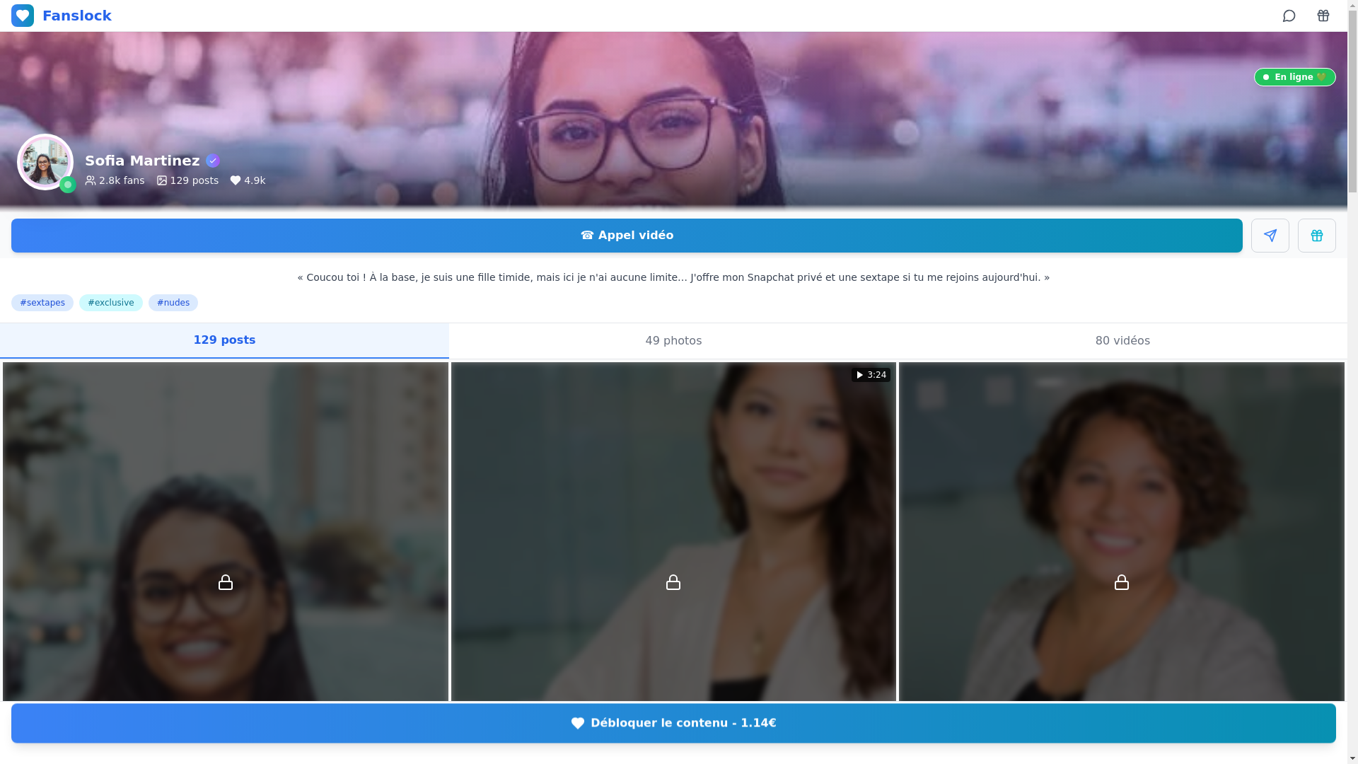 website screenshot of https://fanslock.app/