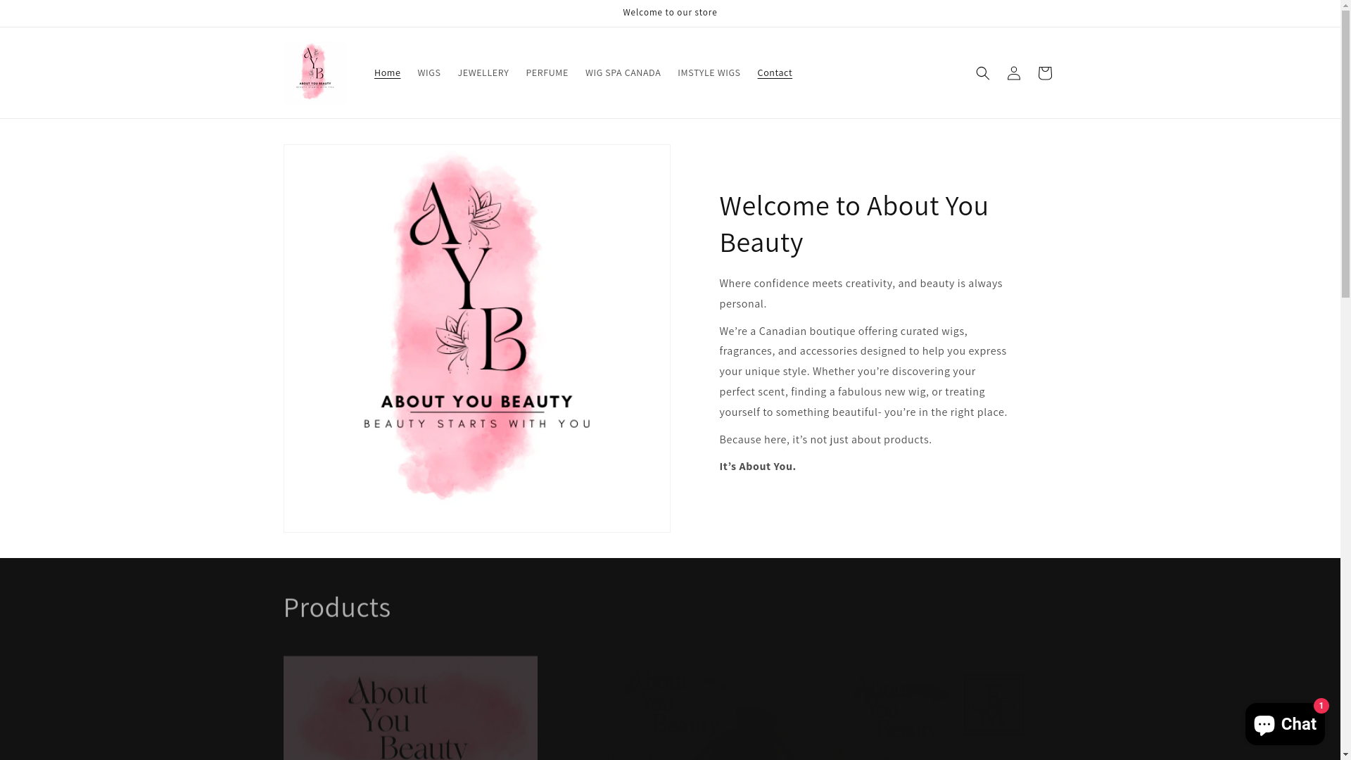 website screenshot of https://aboutyoubeautydesigns.ca/